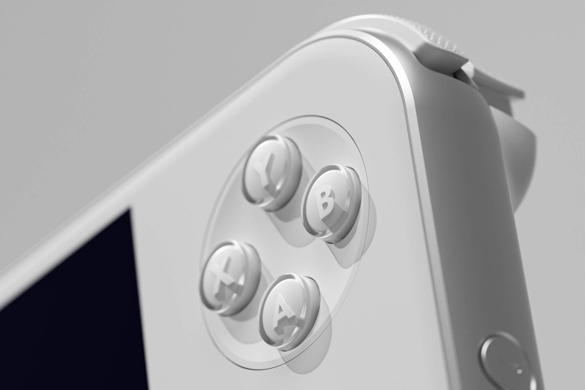 دکمه های کنسول بازی آیانئو AYANEO Pocket S2 سفید