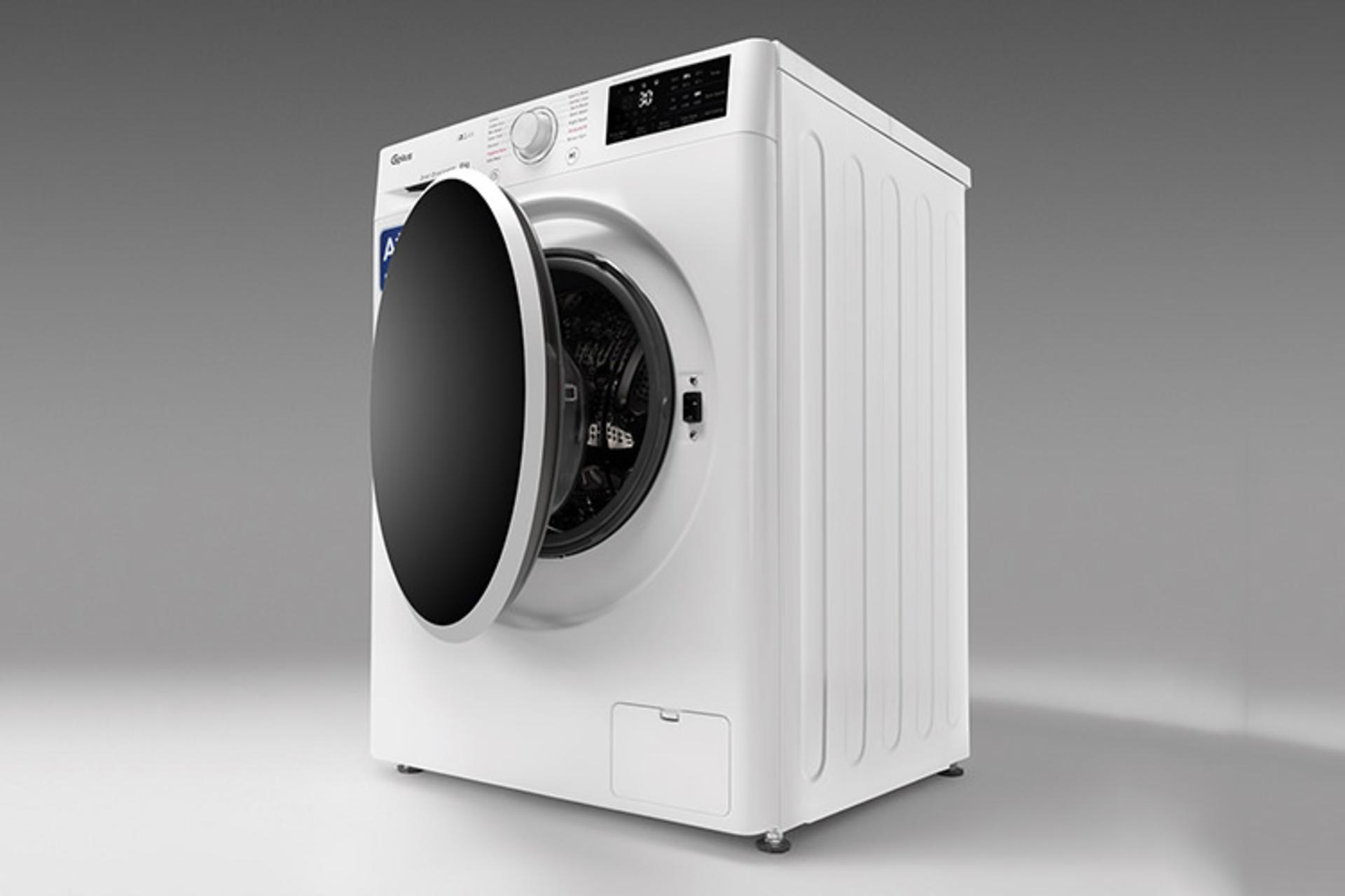 ماشین لباسشویی جی پلاس Gplus GWM-M870 نمای راست درب باز