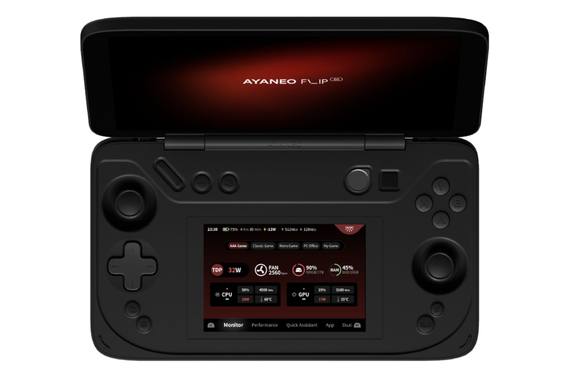 کنسول بازی آیانئو AYANEO FLIP DS مشکی