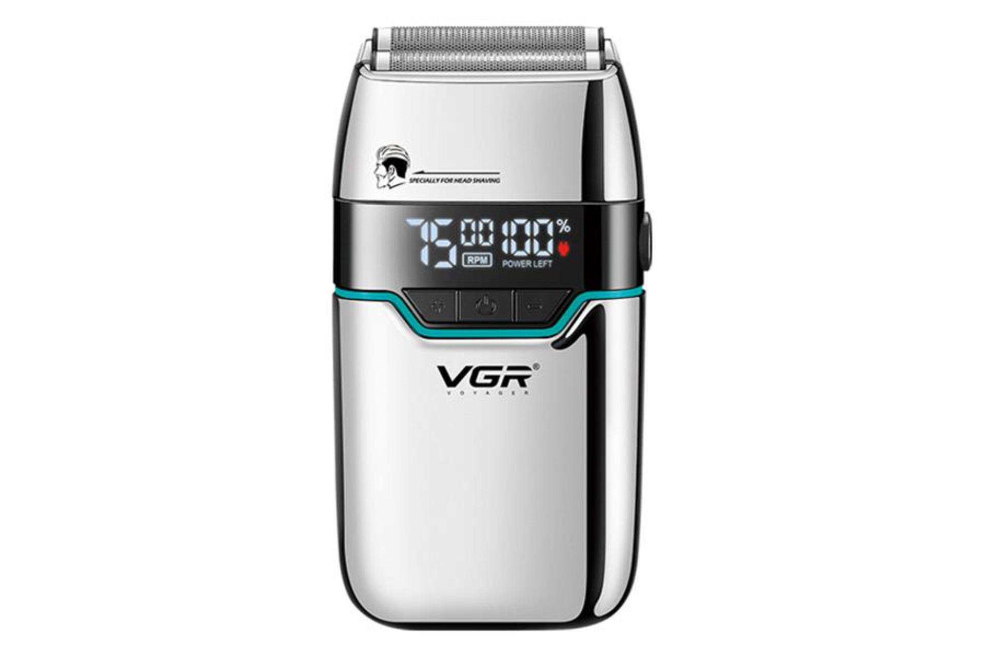 ماشین اصلاح و ریش تراش وی جی آر VGR V-350 رنگ نقره ای