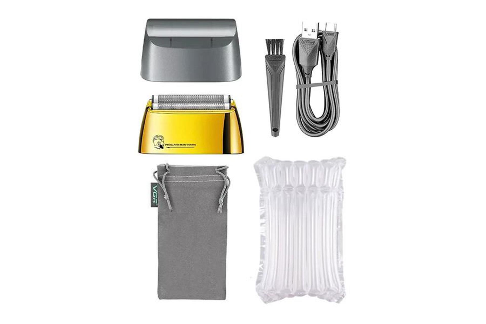 ماشین اصلاح و ریش تراش وی جی آر VGR V-350 لوازم همراه