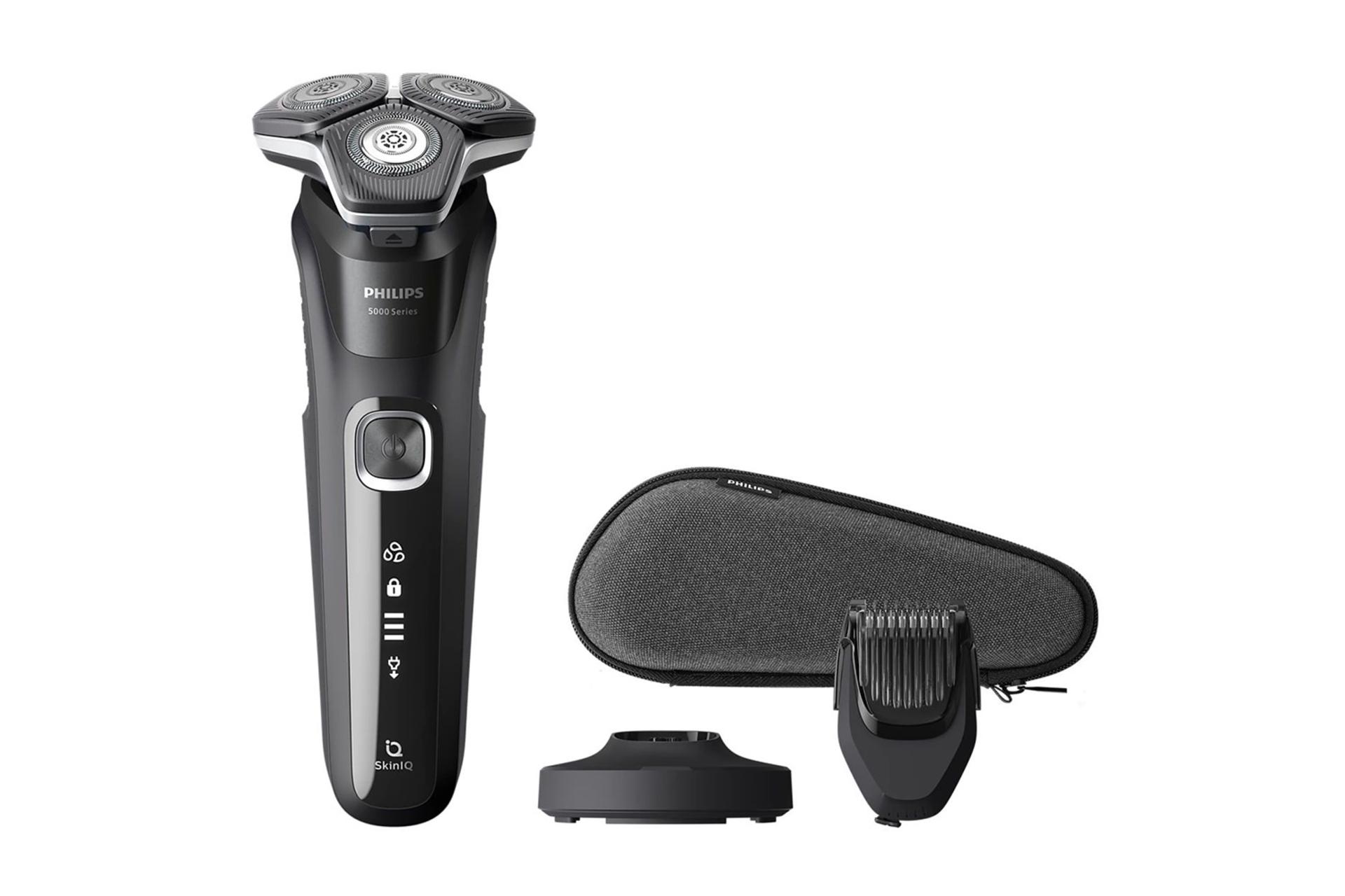 ماشین اصلاح و ریش تراش فیلیپس Philips S5898 لوازم همراه