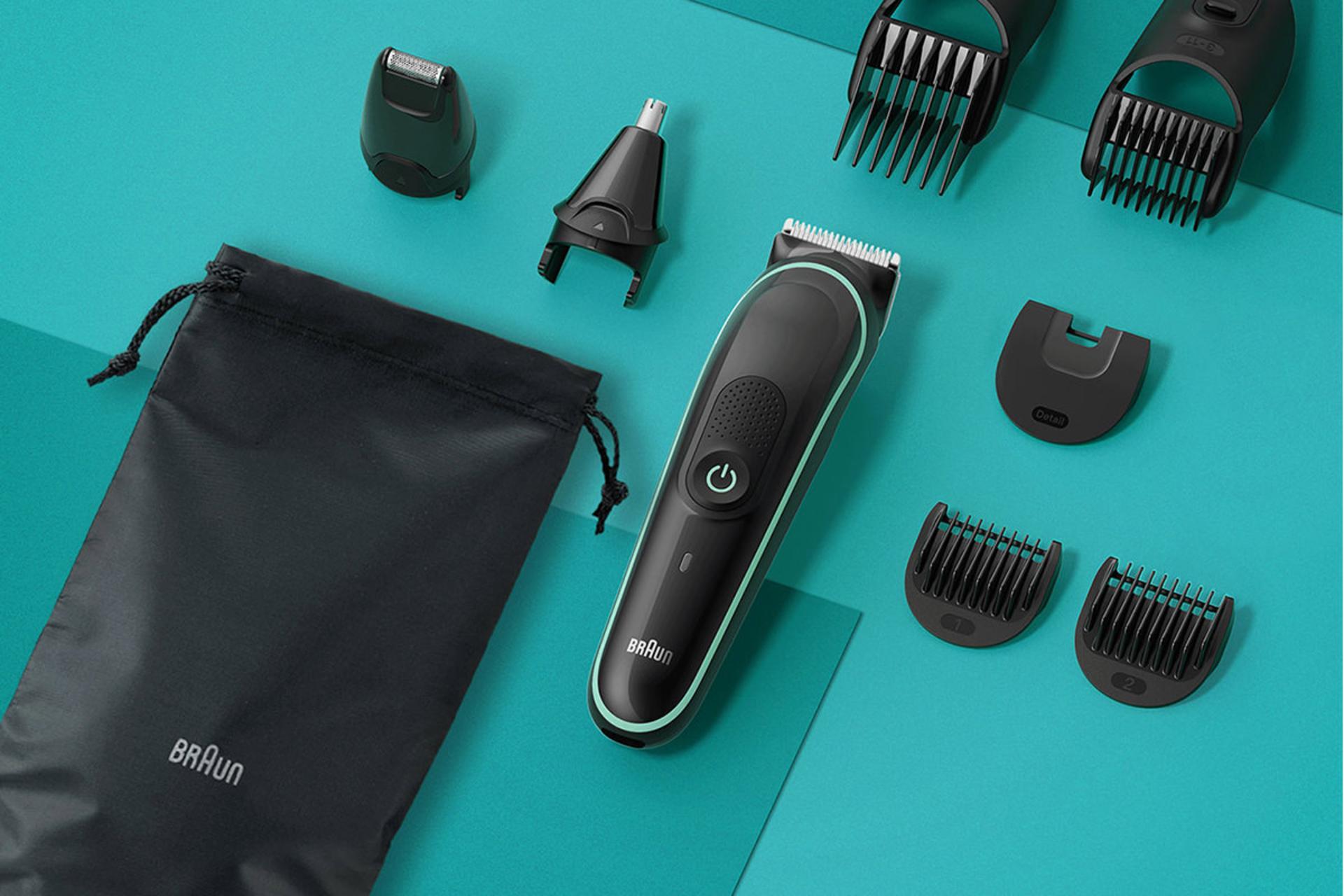 ماشین اصلاح و ریش تراش براون Braun MGK3411 لوازم همراه