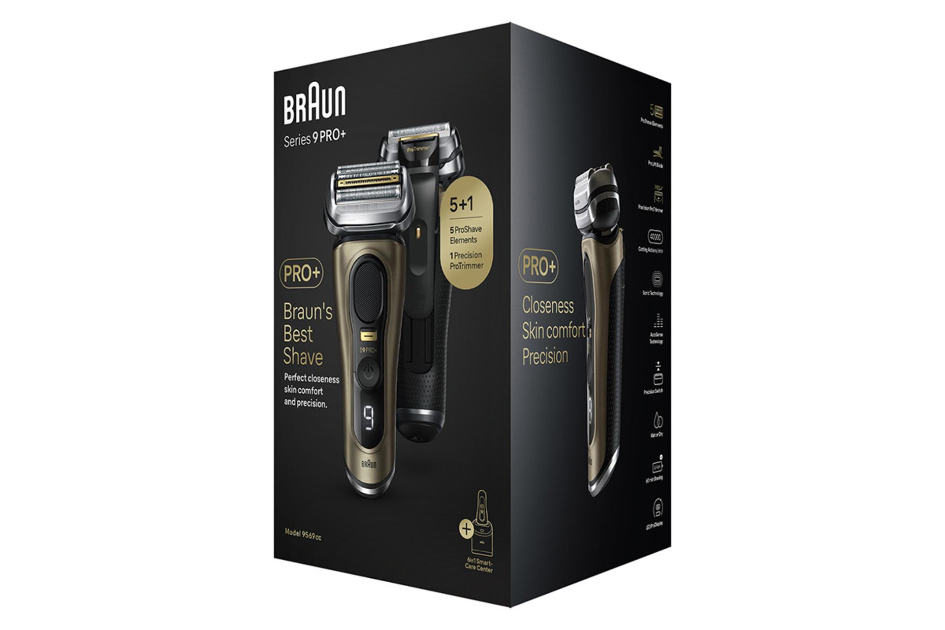 ماشین اصلاح و ریش تراش براون Braun 9569cc جعبه و بسته بندی