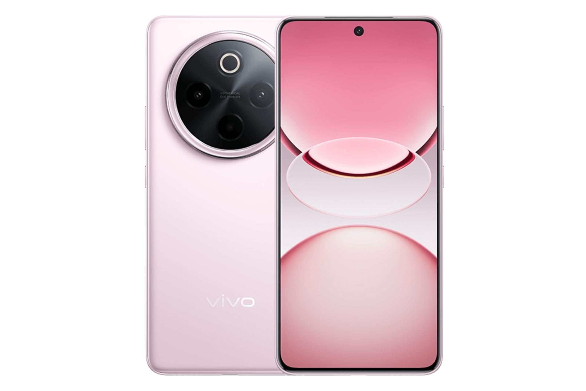 پنل جلو و پشت گوشی موبایل Y300 پرو پلاس ویوو صورتی روشن / vivo Y300 Pro Plus