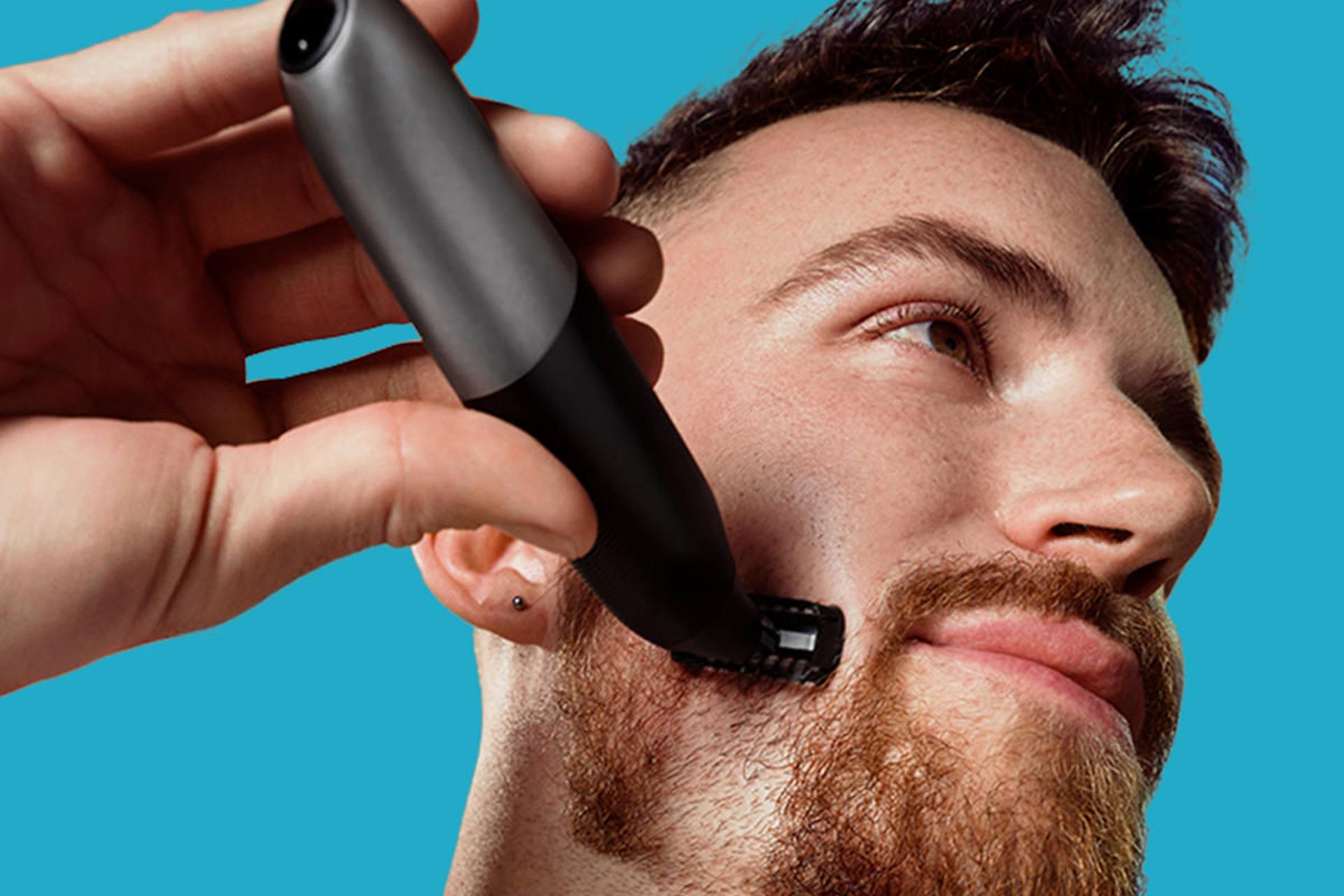 ماشین براون Braun XT5200 در حال اصلاح ریش