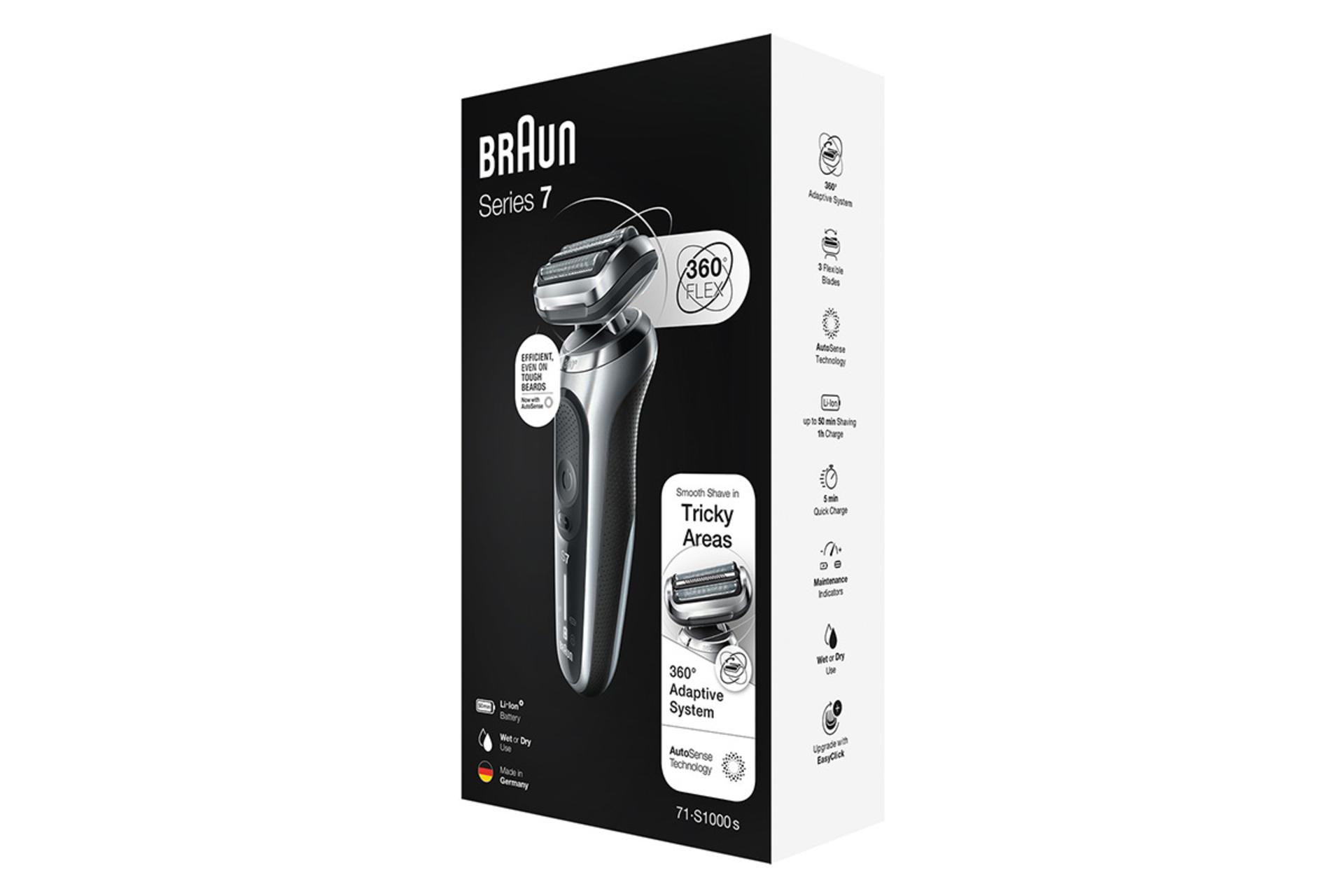 ماشین اصلاح و ریش تراش براون Braun 71-S1000s جعبه و بسته بندی