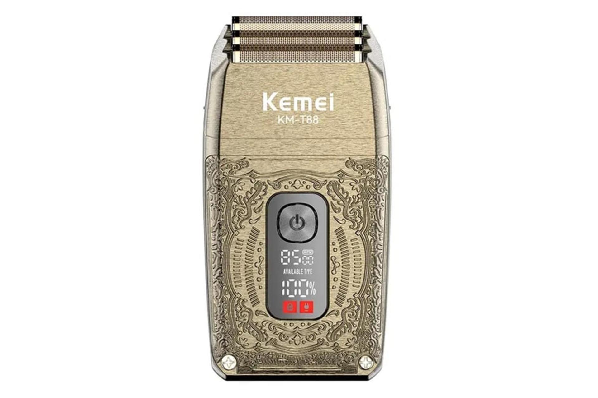ماشین اصلاح و ریش تراش کیمی Kemei KM-T88 نمای جلو
