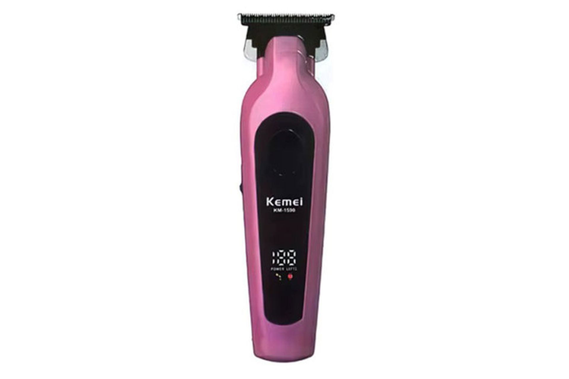 ماشین اصلاح و ریش تراش کیمی Kemei KM-1590 نمای جلو رنگ صورتی