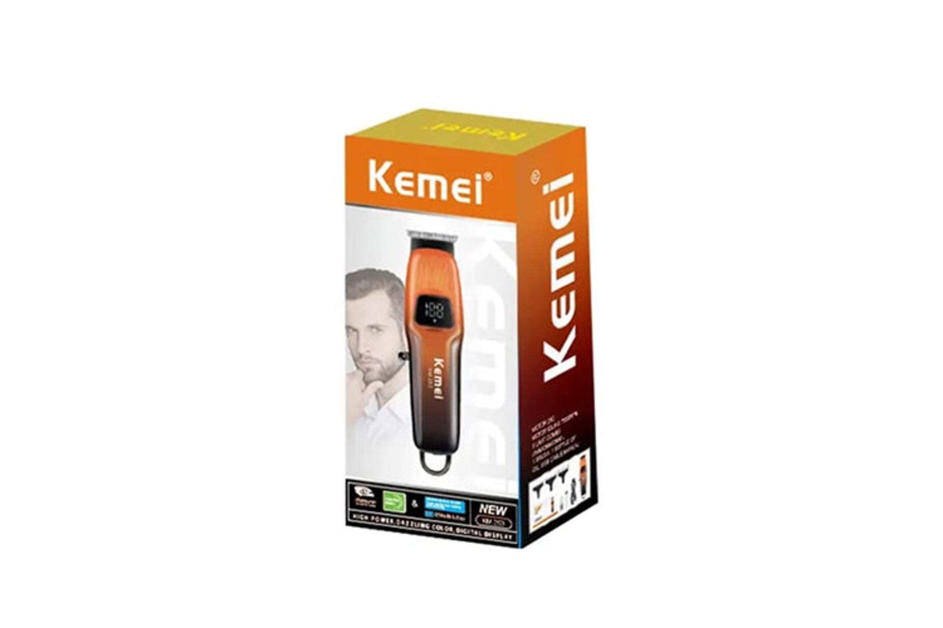 ماشین اصلاح و ریش تراش کیمی Kemei KM-263 جعبه و بسته بندی