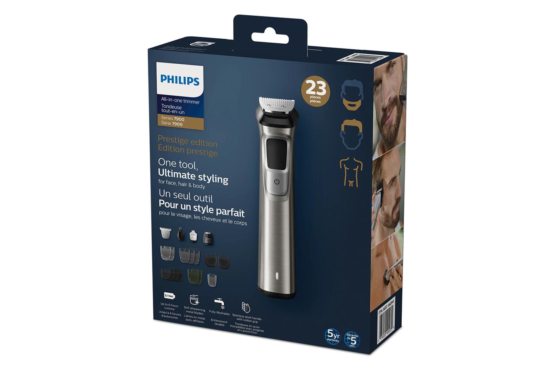 ماشین اصلاح و ریش تراش فیلیپس Philips MG7790 جعبه و بسته بندی