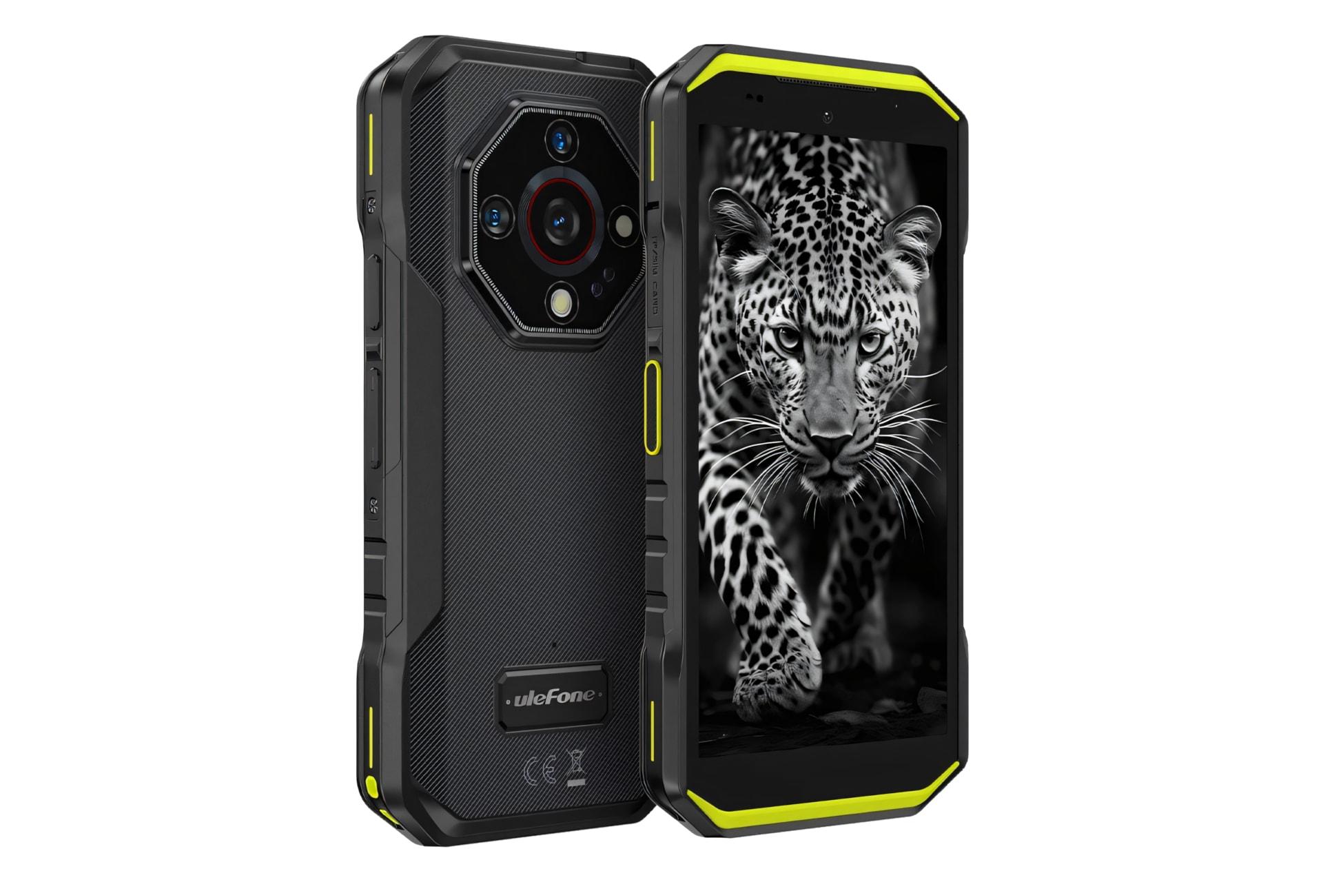 پنل جلو و پشت گوشی موبایل آرمور X32 یولفون مشکی و سبز / Ulefone Armor X32