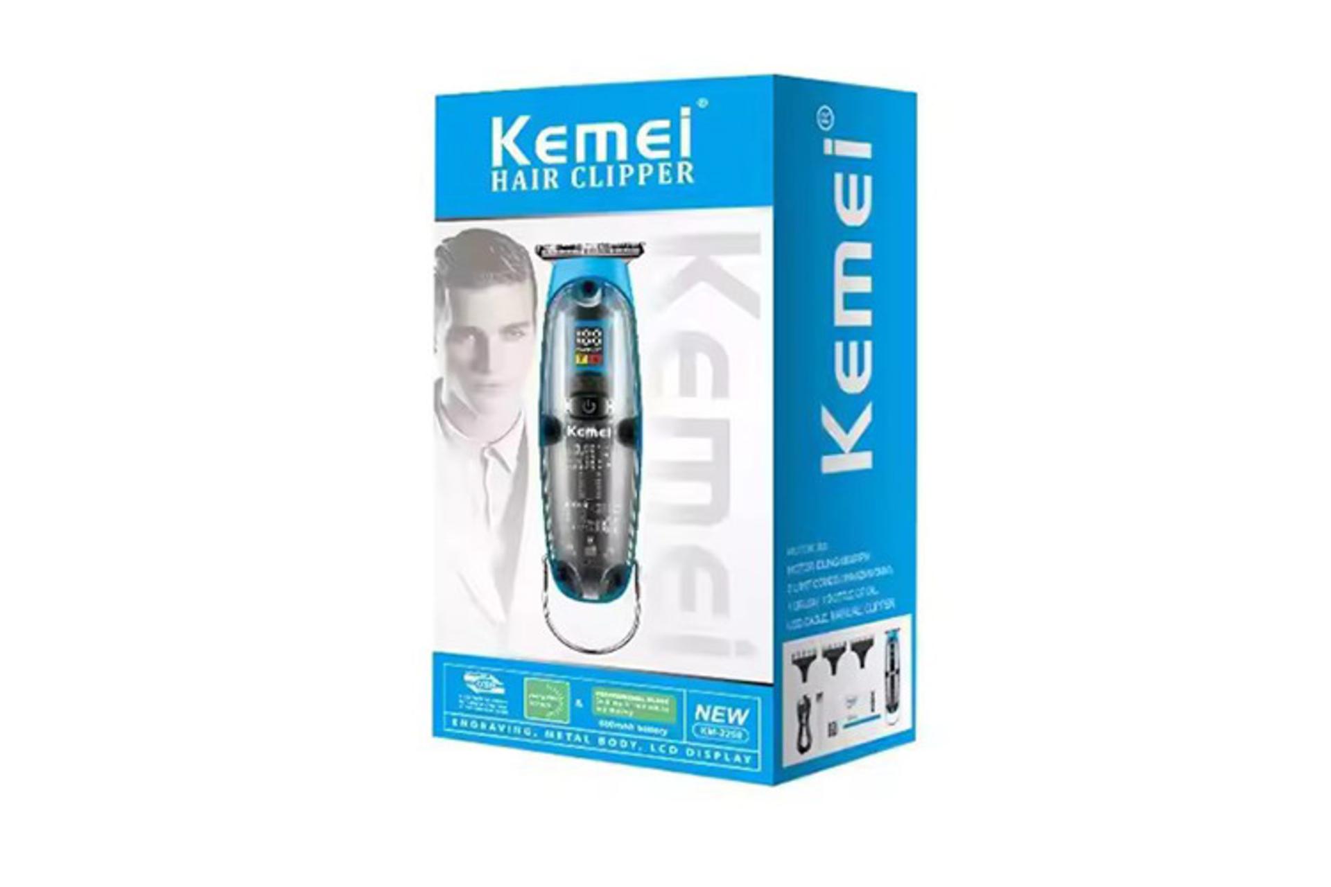 ماشین اصلاح و ریش تراش کیمی Kemei KM-2258 جعبه و بسته بندی