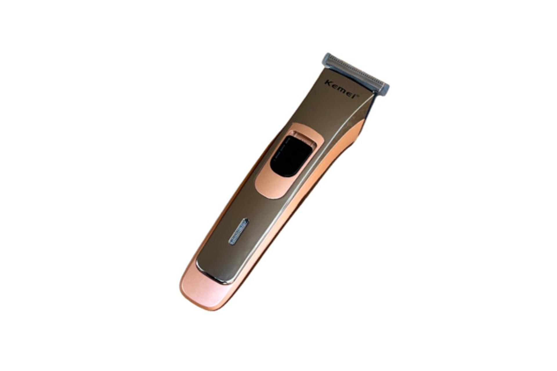 ماشین اصلاح و ریش تراش کیمی Kemei KM-721 نمای جلو و جانبی