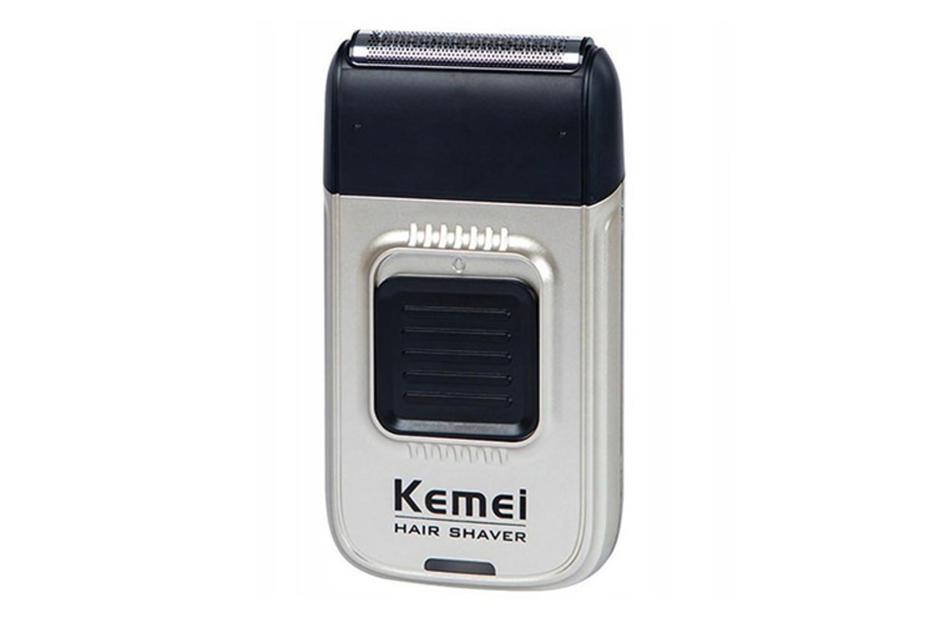 ماشین اصلاح و ریش تراش کیمی Kemei KM-TX11 نمای جلو رنگ نقره ای