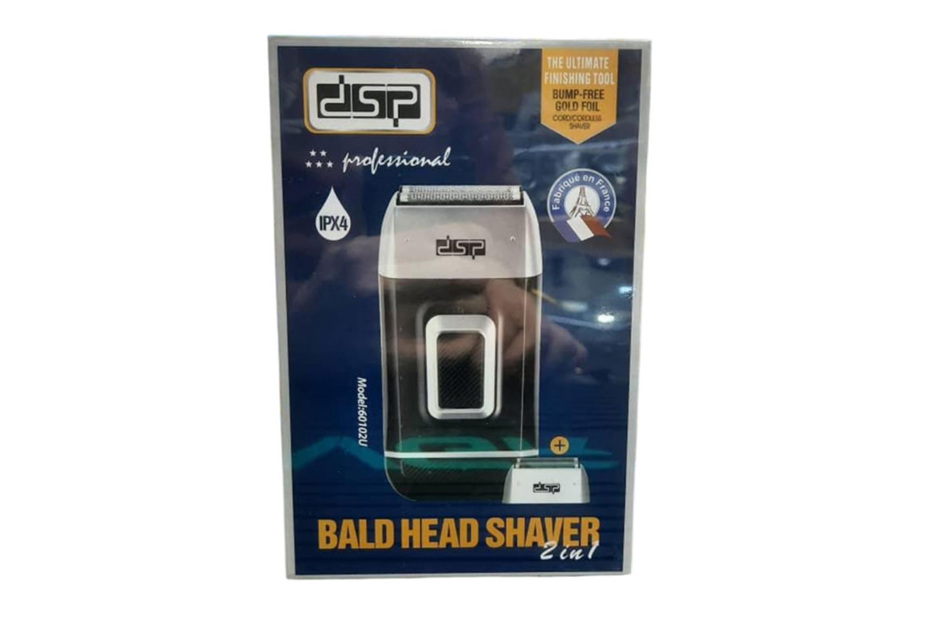 ماشین اصلاح و ریش تراش دی اس پی DSP 60102 جعبه و بسته بندی
