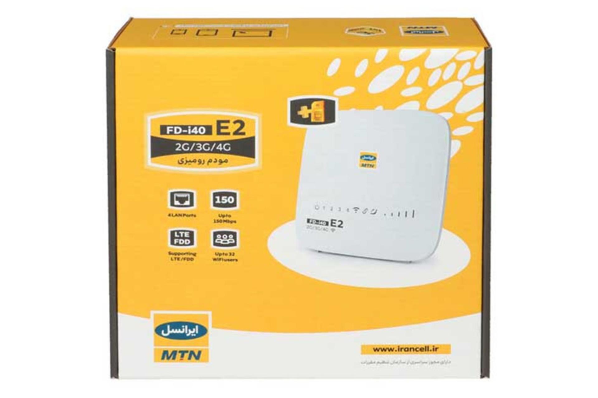 جعبه مودم و روتر سیم‌ کارتی ایرانسل Irancell FD-i40 E2