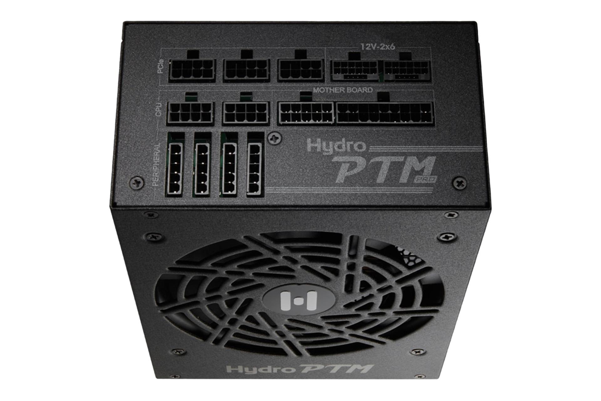 نمای اتصالات پاور کامپیوتر اف اس پی HYDRO PTM PRO ATX3.1 با توان 1650 وات