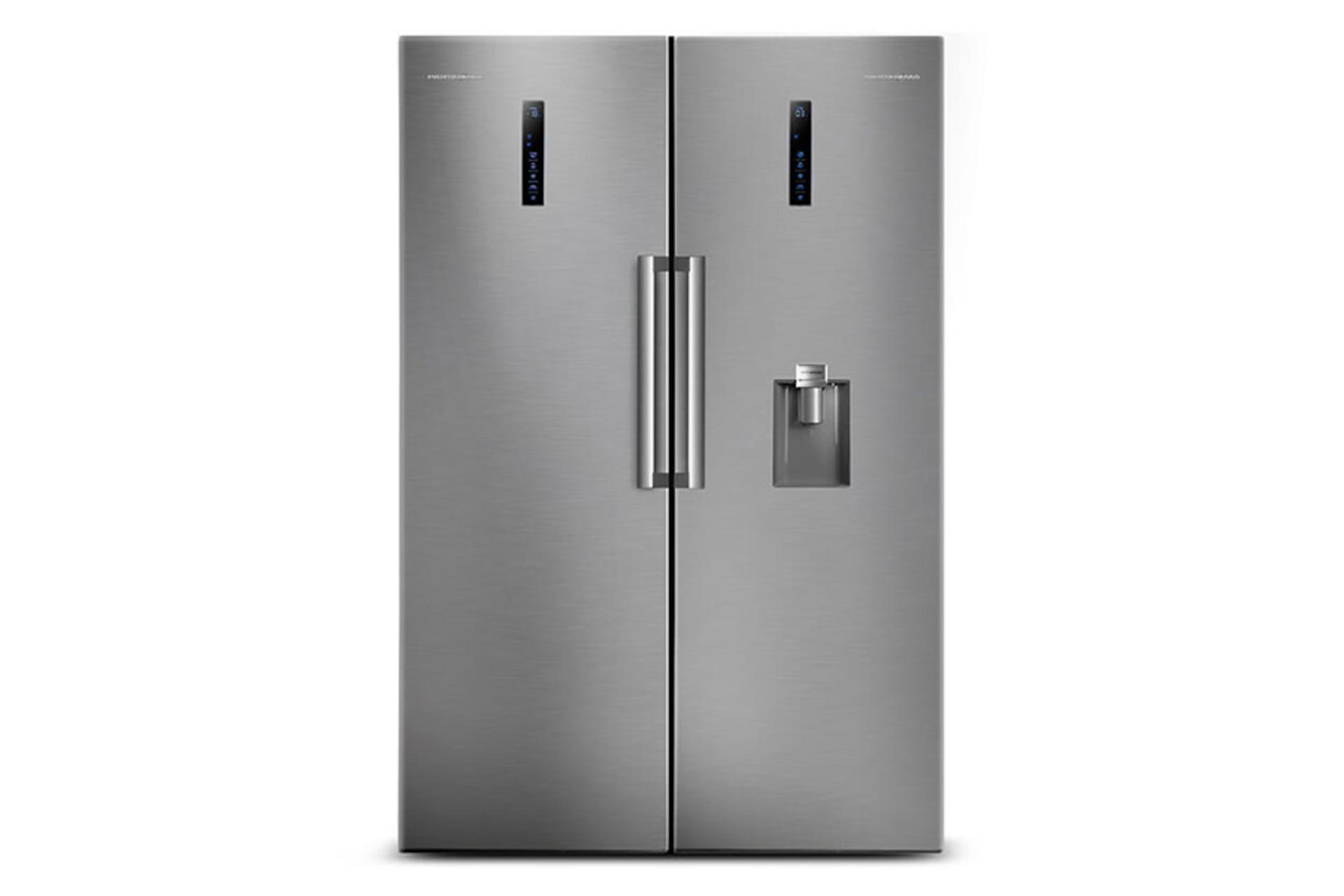 یخچال فریزر پاکشوما Pakshoma RTRA RTFA 901 نمای جلو رنگ خاکستری