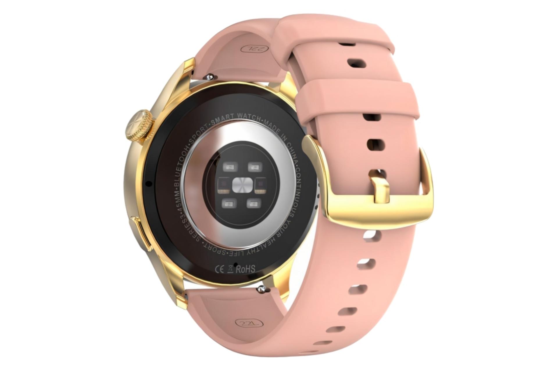 پشت ساعت هوشمند هیوامی Hivami ChroniQ طلایی