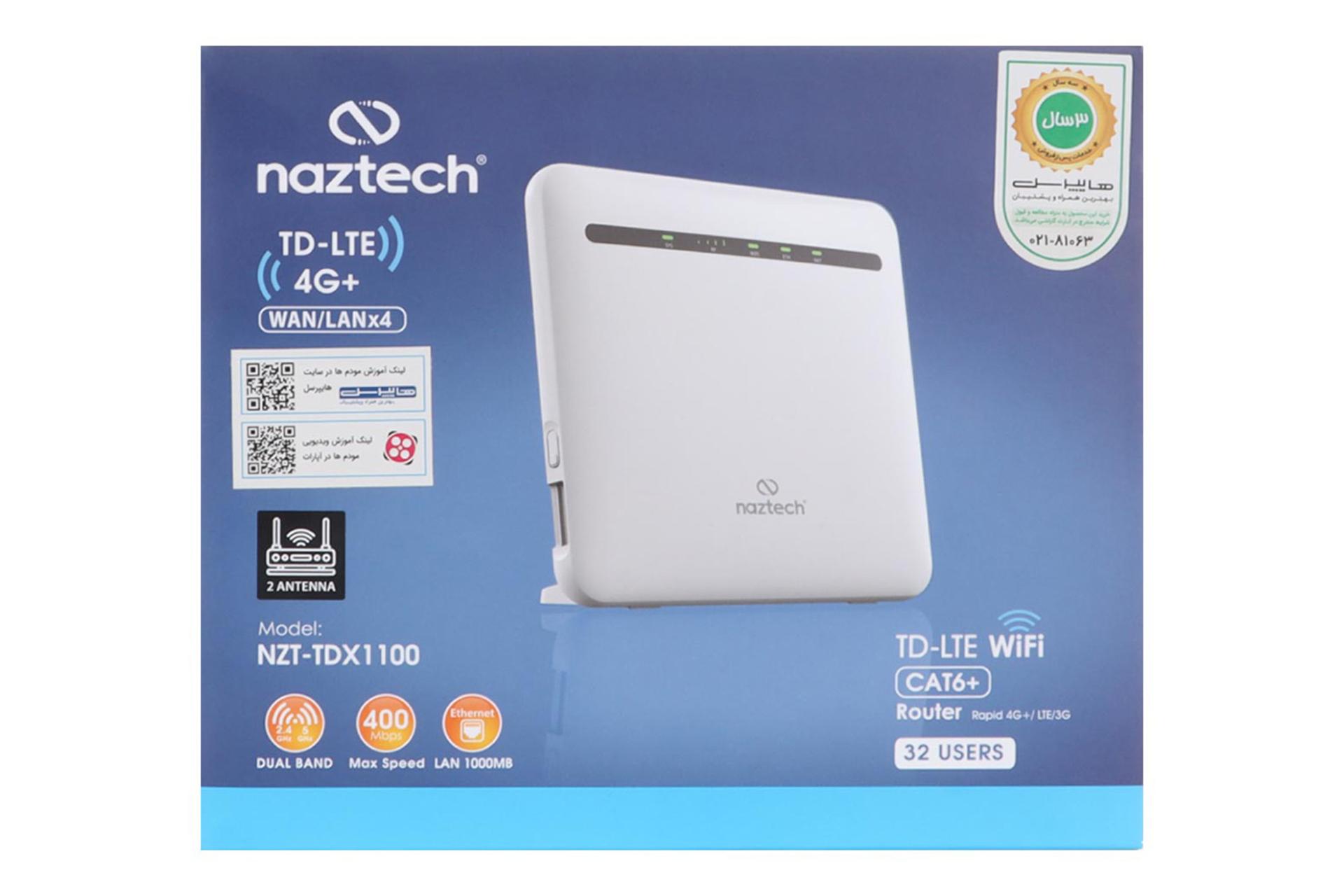 جعبه مودم و روتر سیم‌ کارتی نزتک Naztech NZT-TDX1100