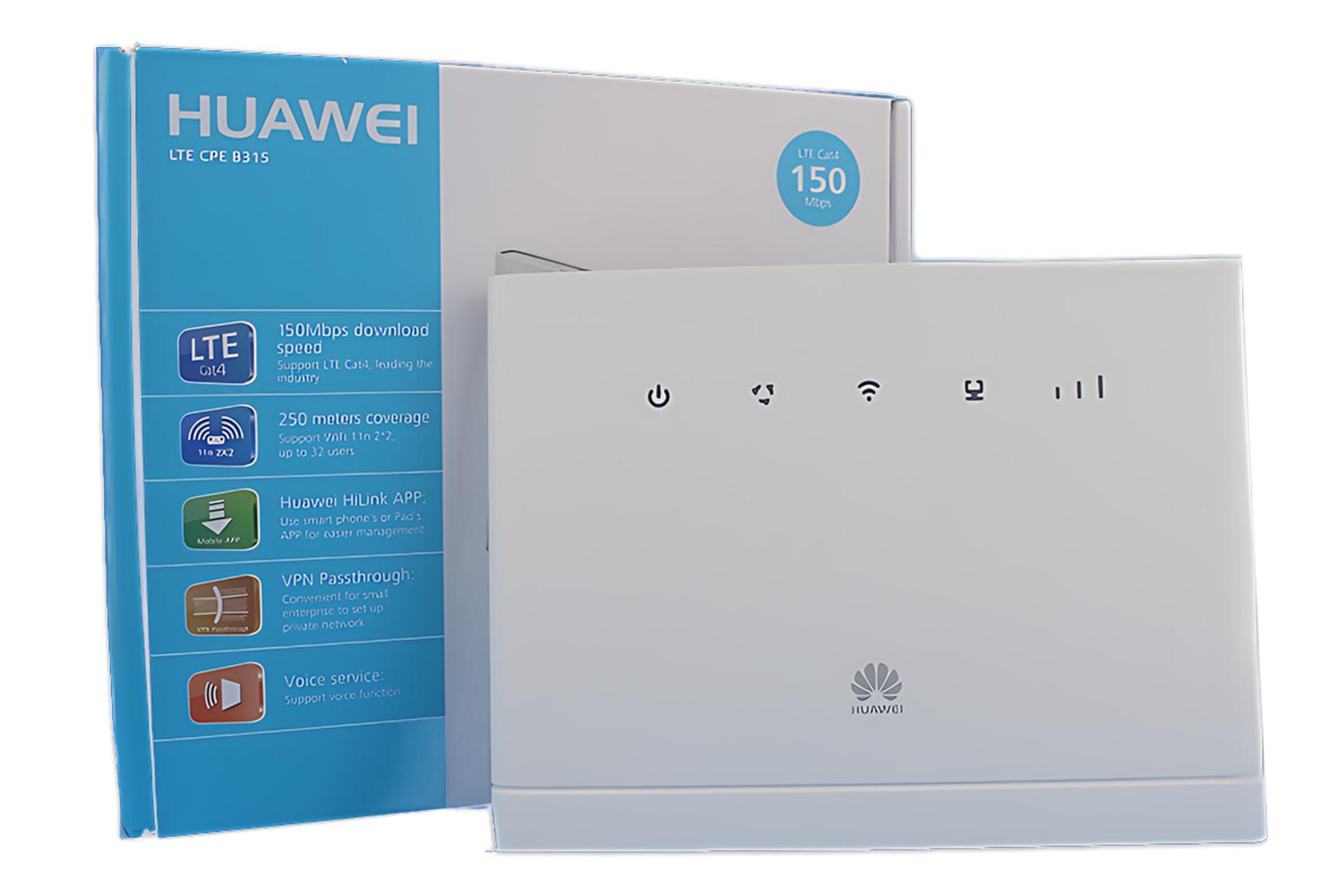 مودم و روتر سیم‌ کارتی هواوی Huawei B315s-936 به همراه جعبه