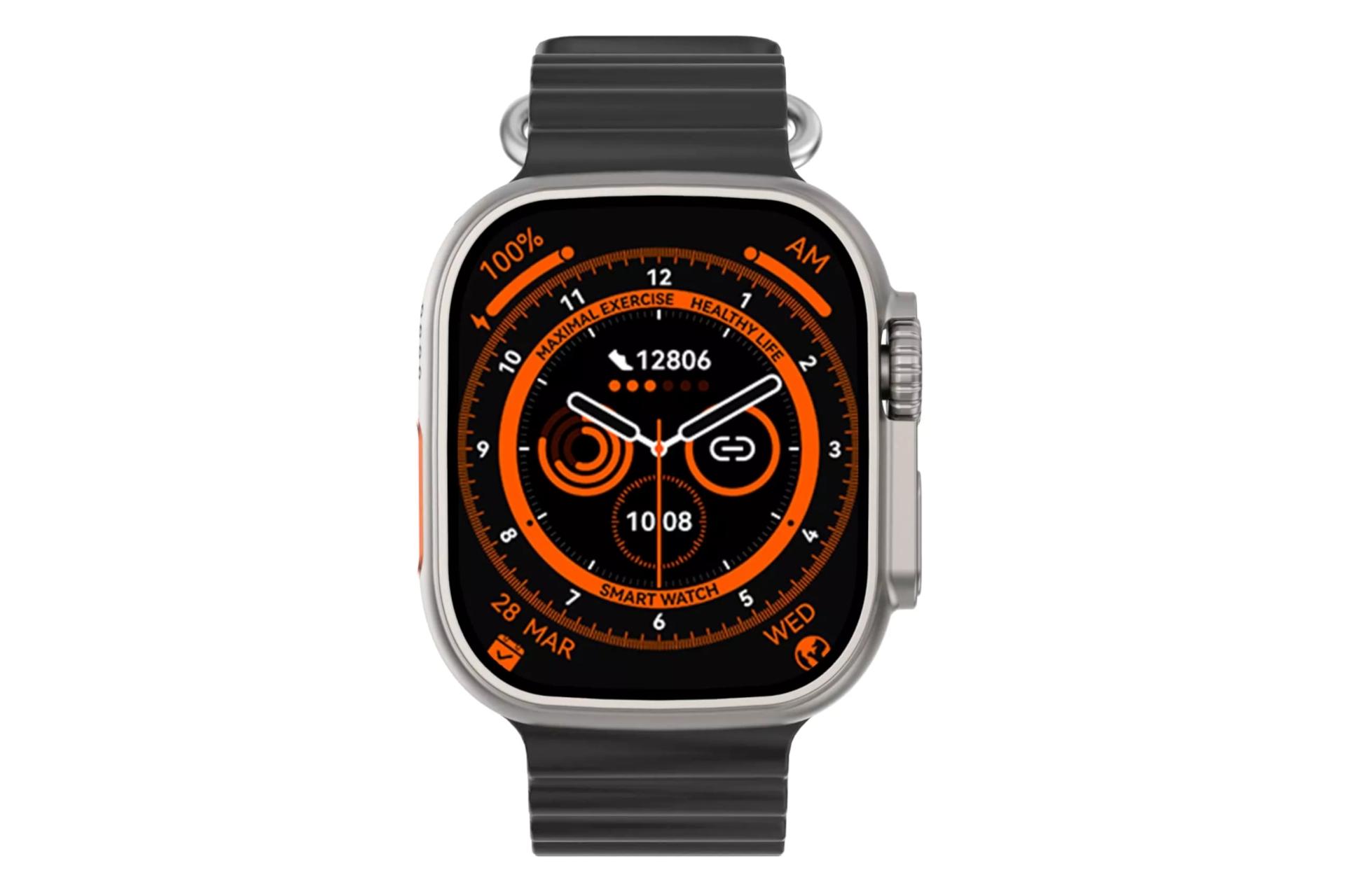 ساعت هوشمند هیوامی Hivami Ultra Nuance نقره ای از نمای روبرو