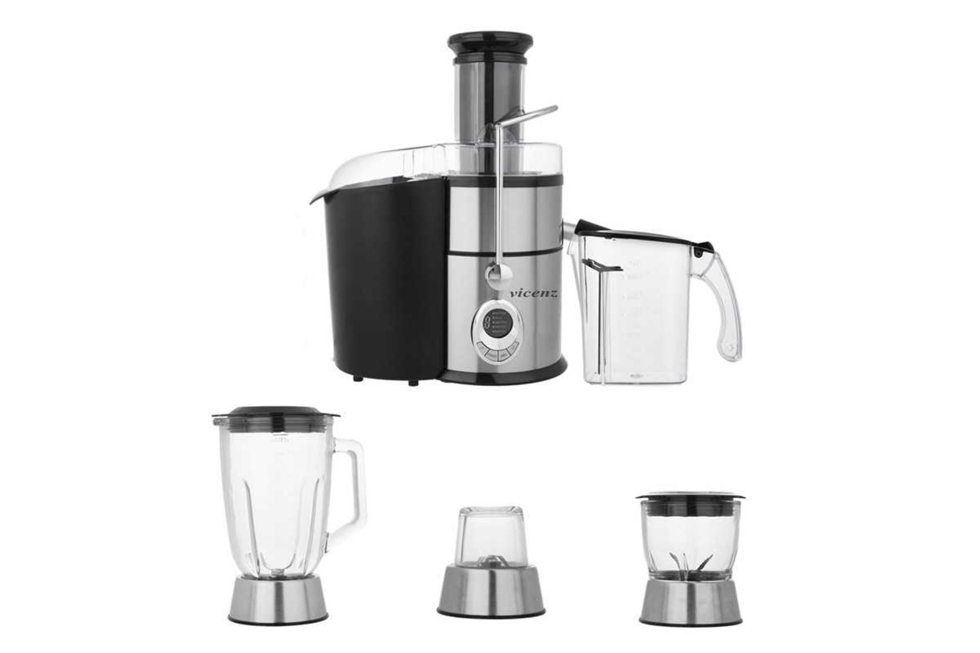 نمای جلوی آبمیوه گیری 4 کاره ویکنز VIC-985 رنگ مشکی