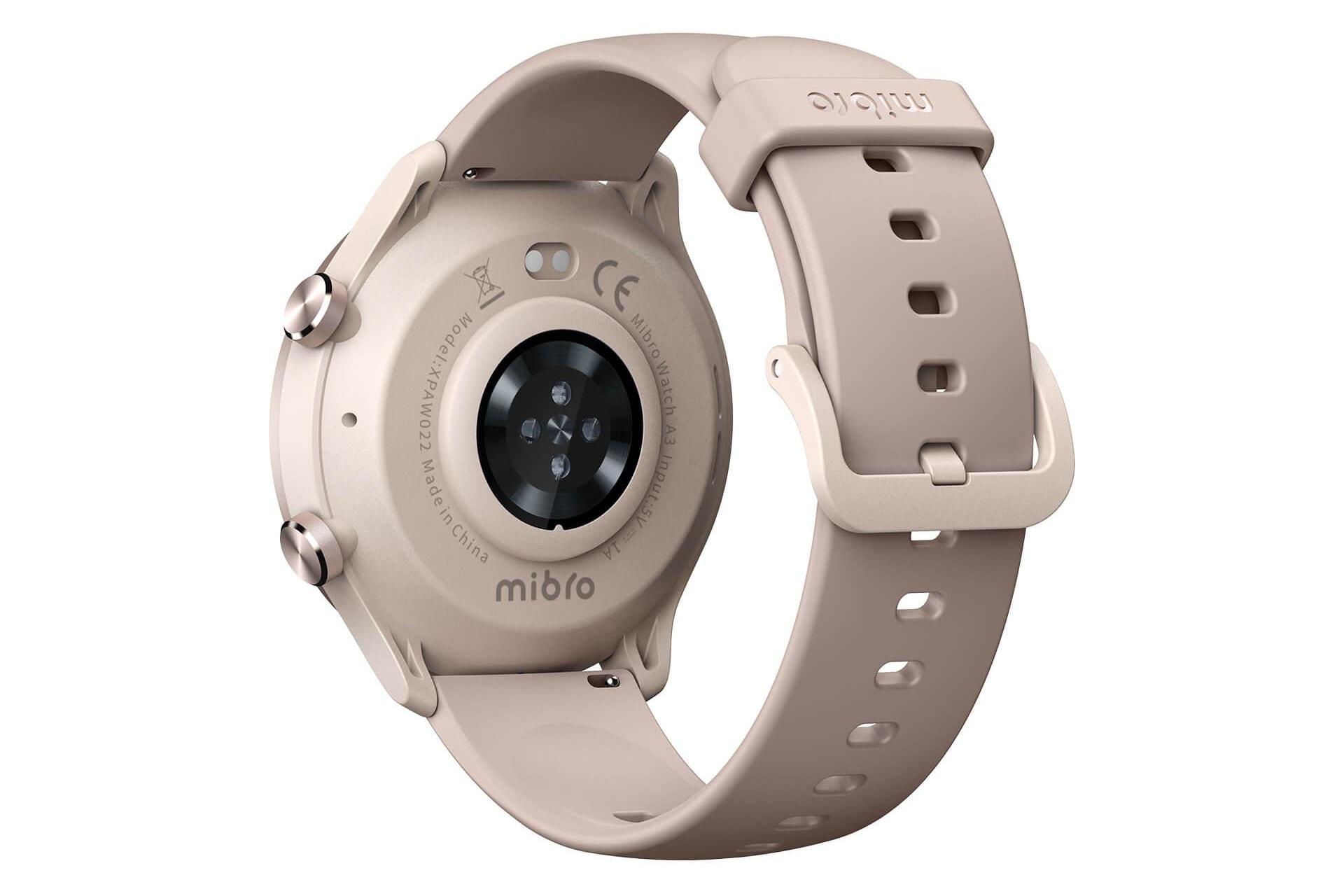 پشت ساعت هوشمند شیائومی Xiaomi Mibro A3 قهوه ای روشن