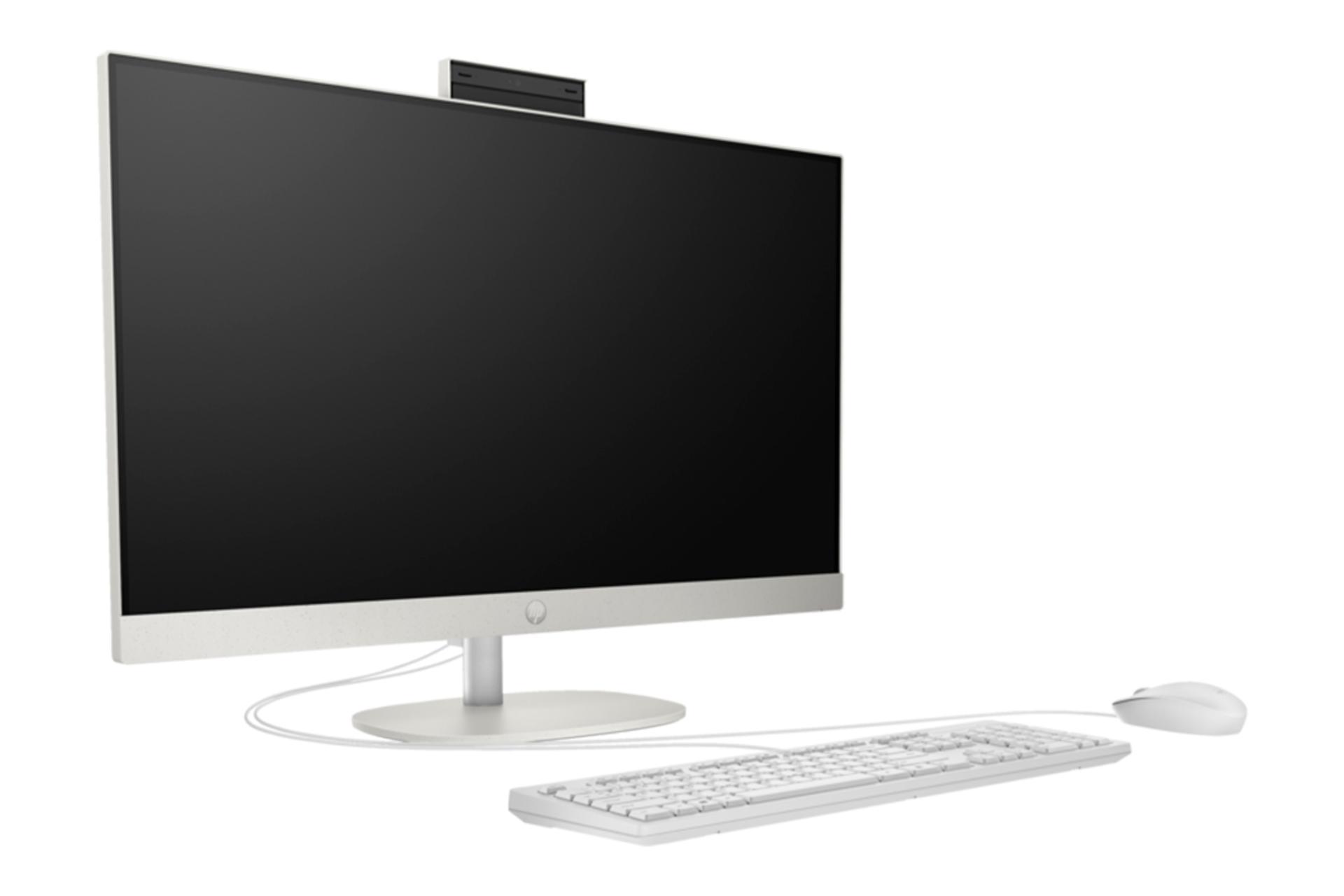 نمای نیمرخ کامپیوتر همه کاره 27-cr0156nh اچ پی با نمایش لبه سمت چپ