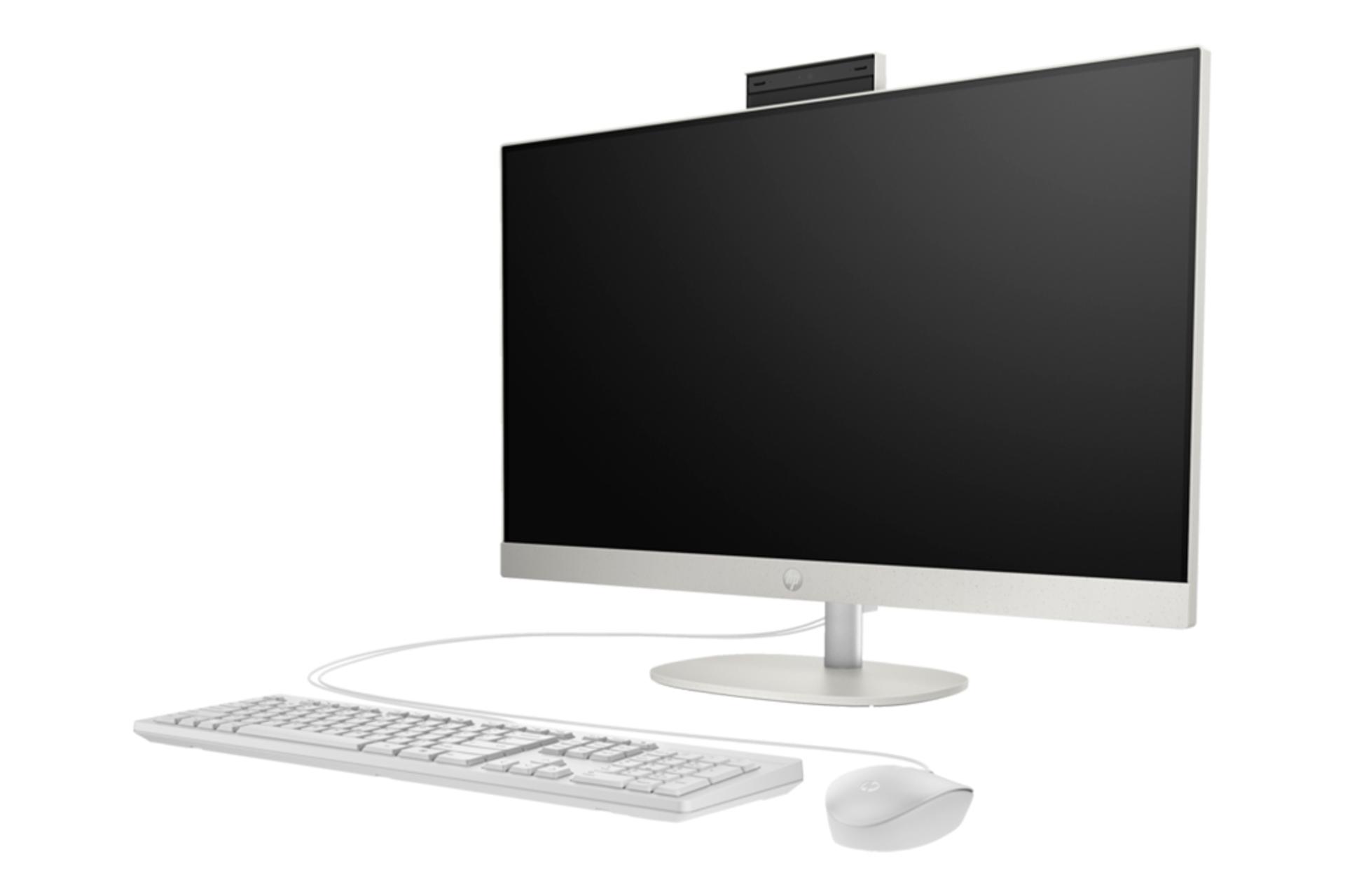 نمای نیمرخ کامپیوتر همه کاره 27-cr0156nh اچ پی با نمایش لبه سمت راست