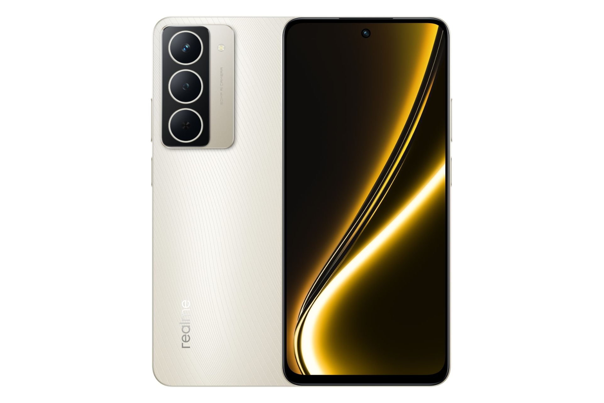 پنل جلو و پشت گوشی موبایل ریلمی Realme Narzo 80x طلایی