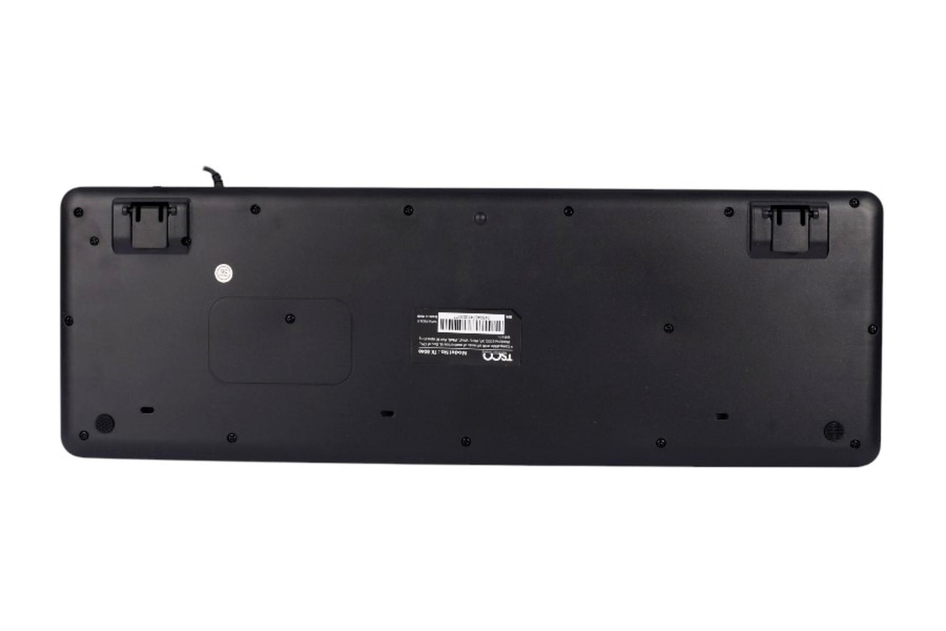 نمای پشت و بدنه کیبورد تسکو TK 8046