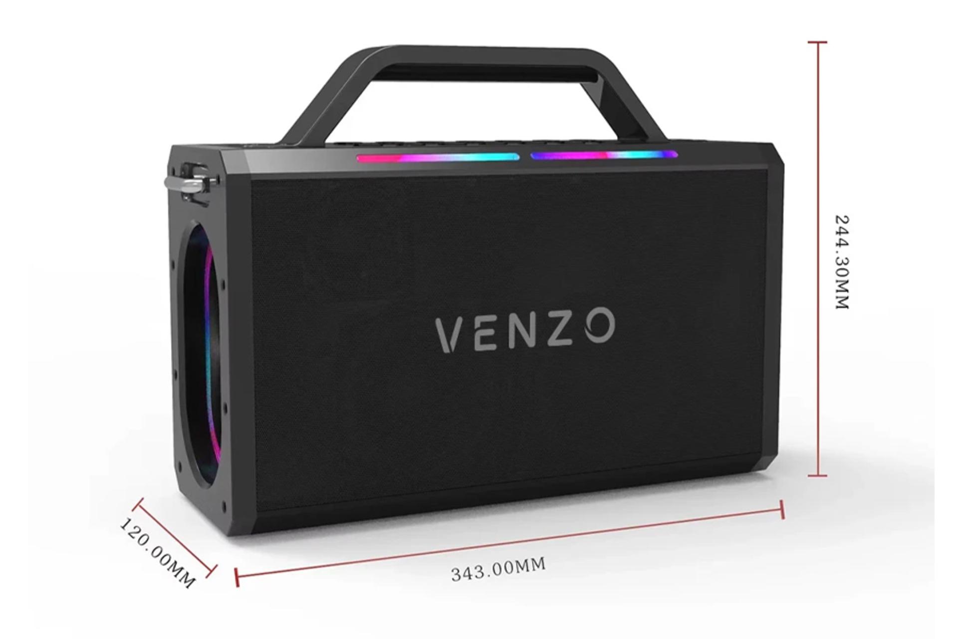 ابعاد و اندازه اسپیکر ونزو V51