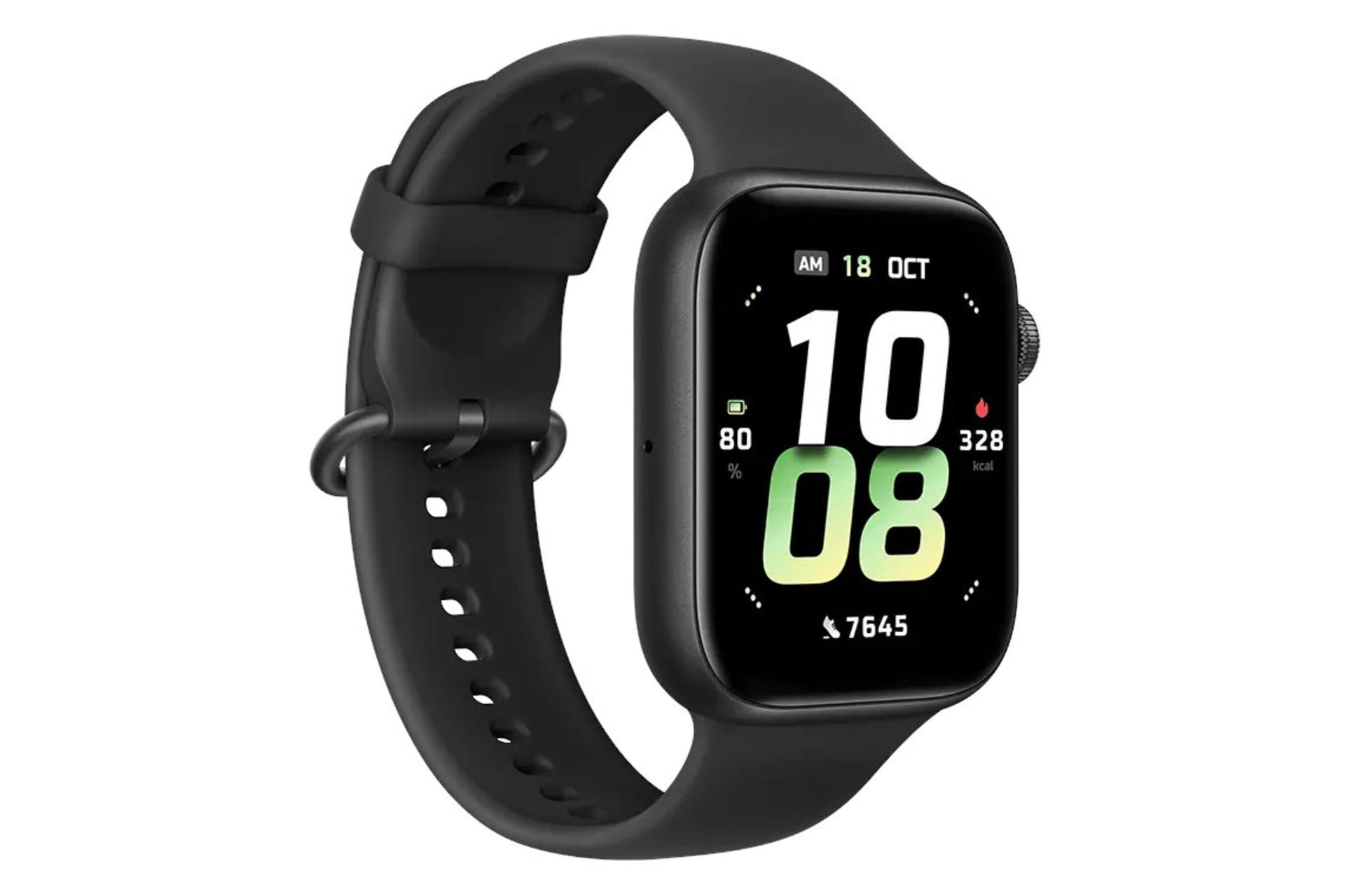 سمت چپ ساعت هوشمند آنر واچ 5 مشکی / HONOR Watch 5