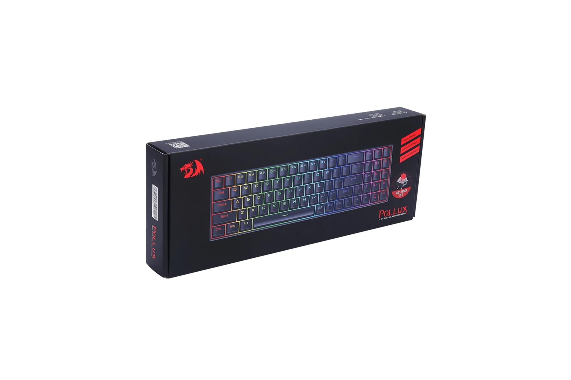 جعبه کیبورد ردراگون Pollux K628-RGB Pro