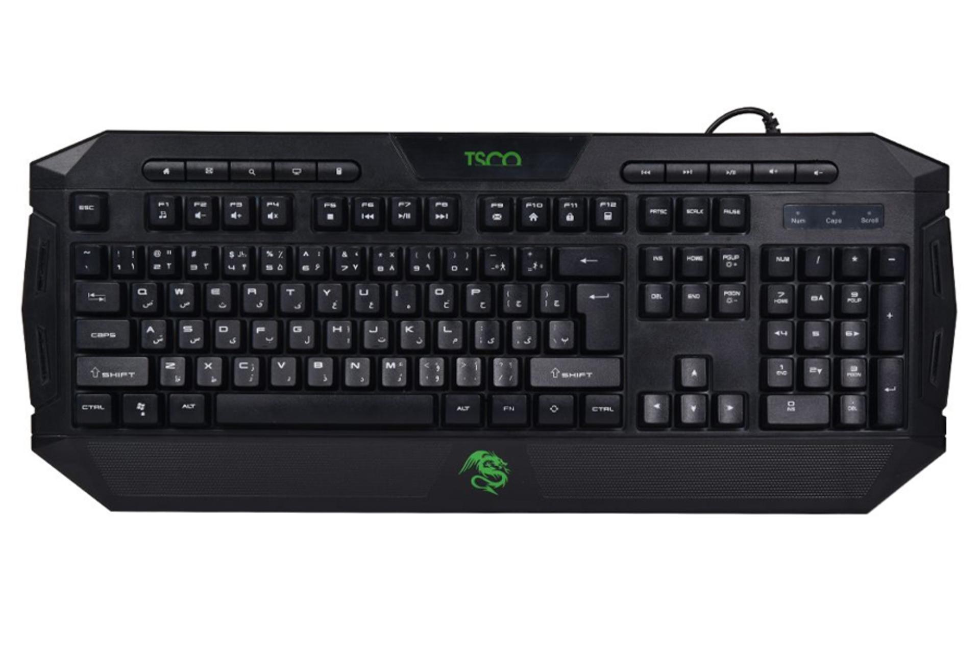 کیبورد تسکو TK 8124 رنگ مشکی