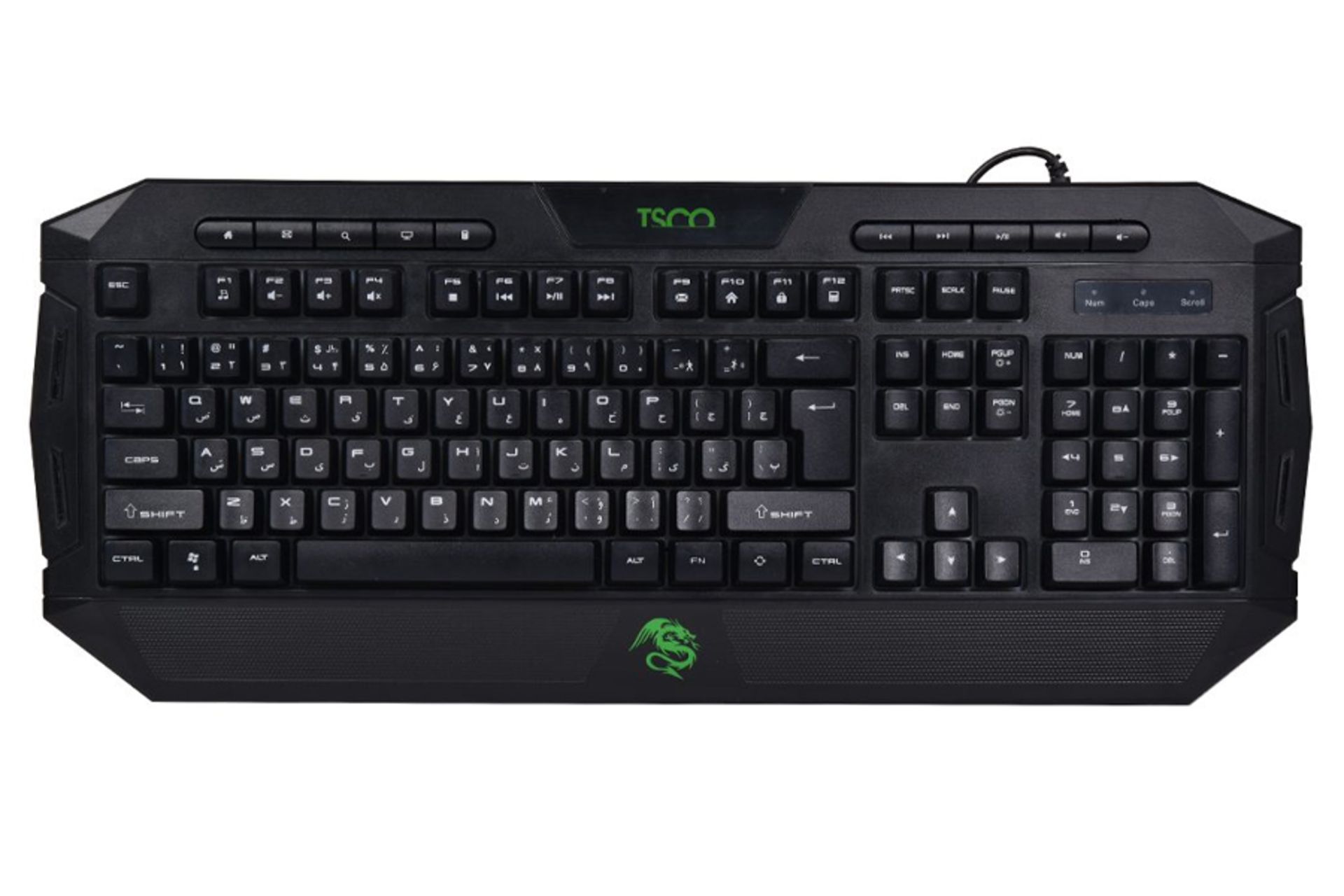 کیبورد تسکو TK 8124 رنگ مشکی