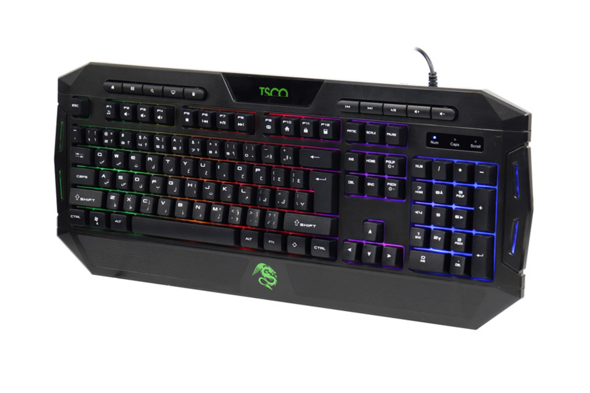 ابعاد و اندازه کیبورد تسکو TK 8124