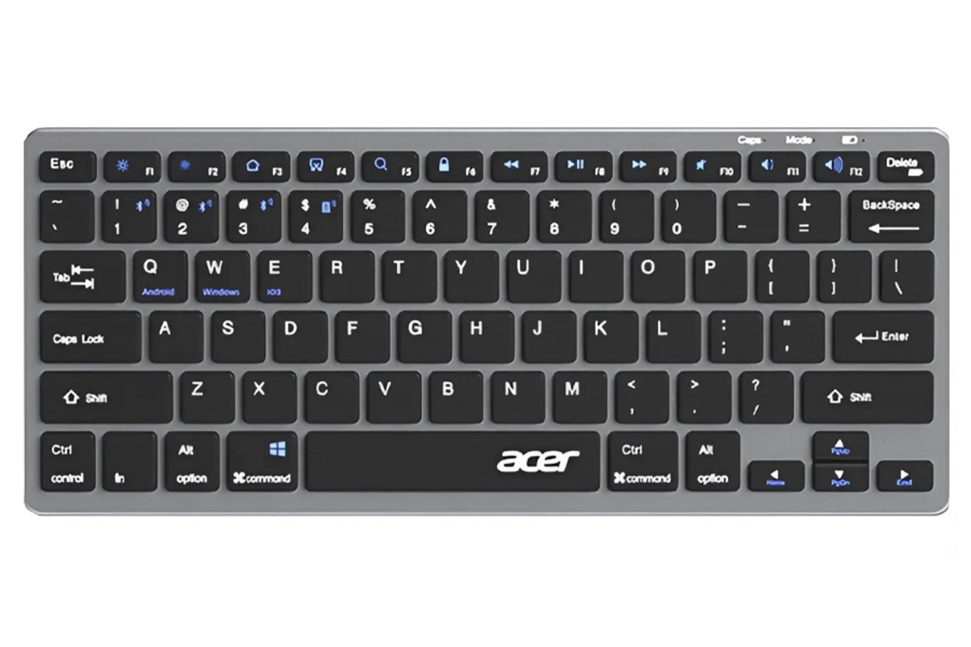 نمای بالا و دکمه های کیبورد ایسر OKW131