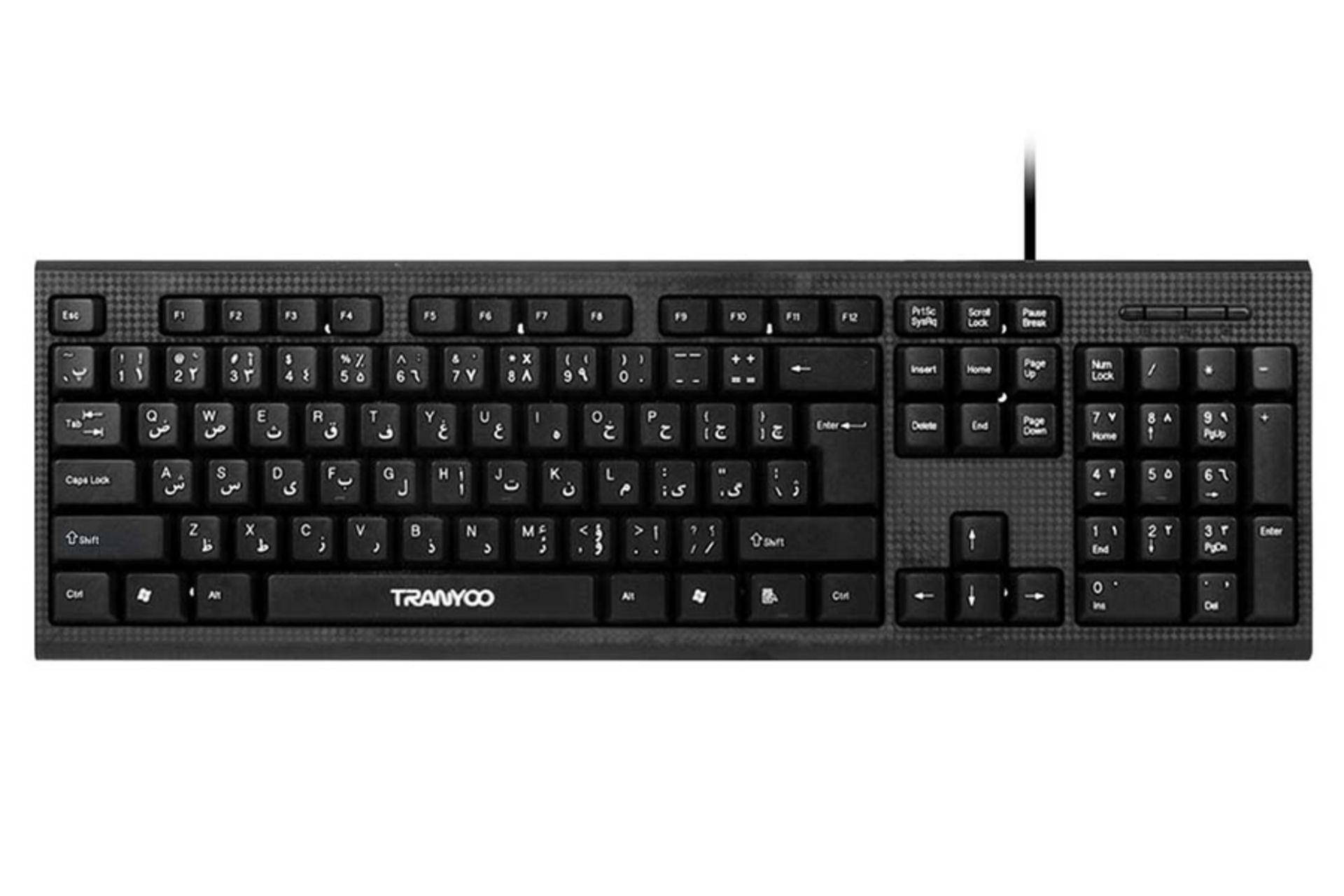نمای بالا و دکمه های کیبورد ترانیو T-K1020