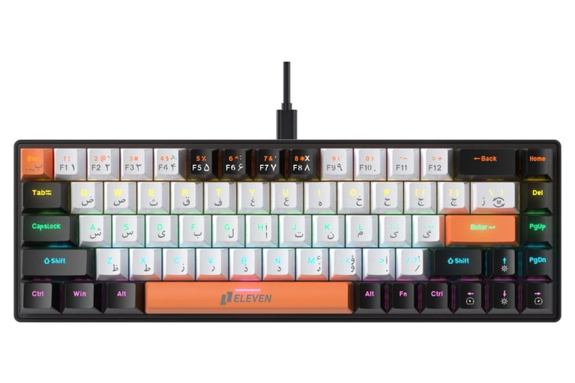 نمای بالا و دکمه های کیبورد الون TORPEDO