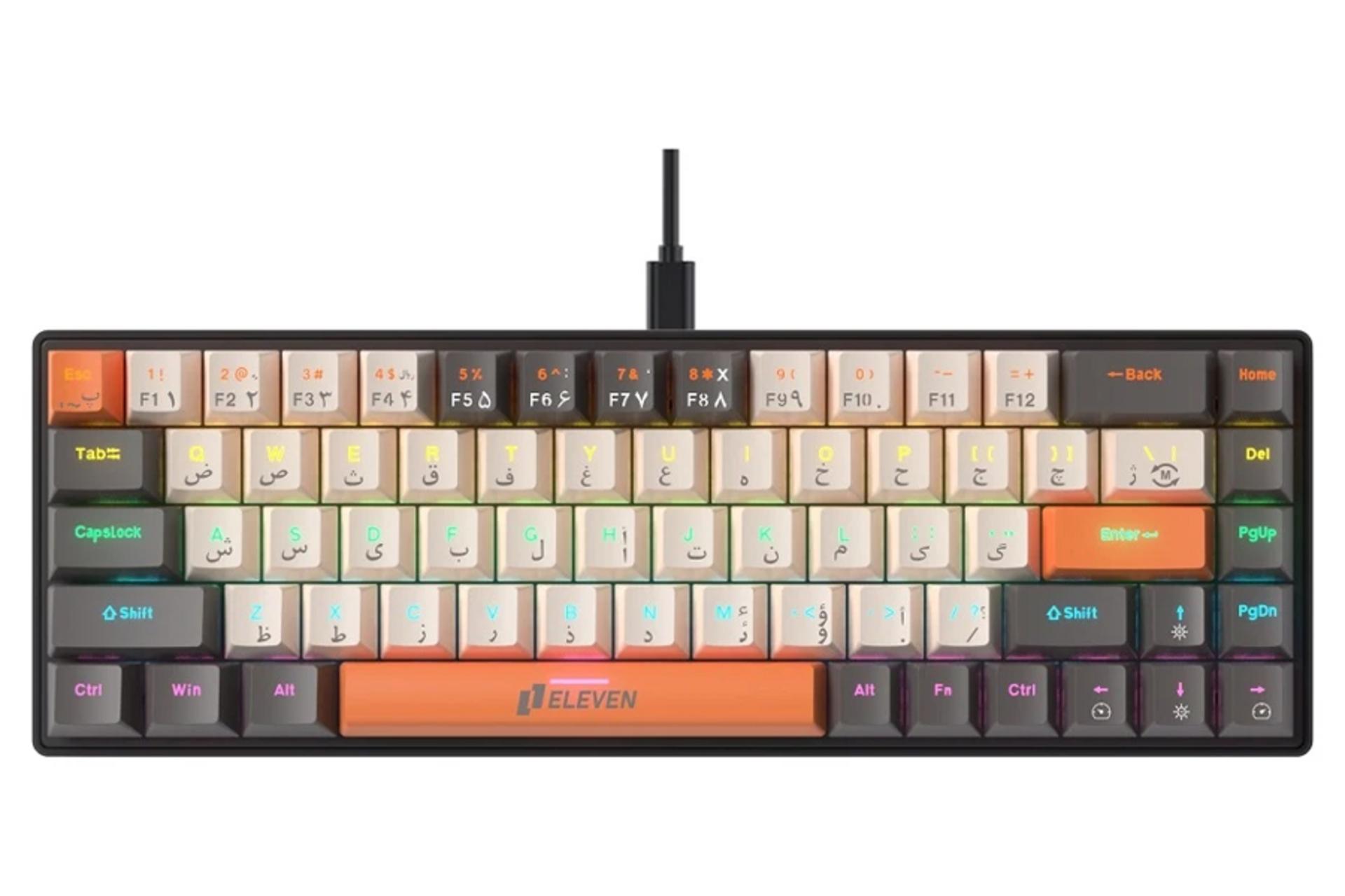 ابعاد و اندازه کیبورد الون TORPEDO