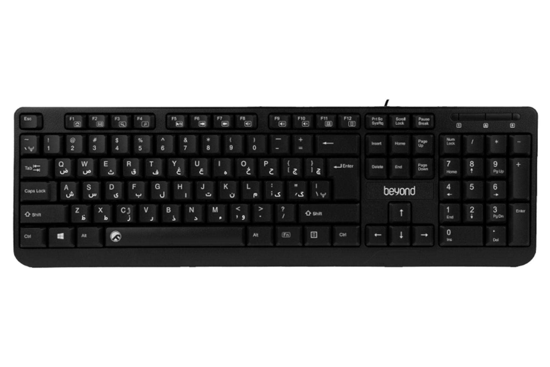 نمای بالا و دکمه های کیبورد بیاند BK-3340