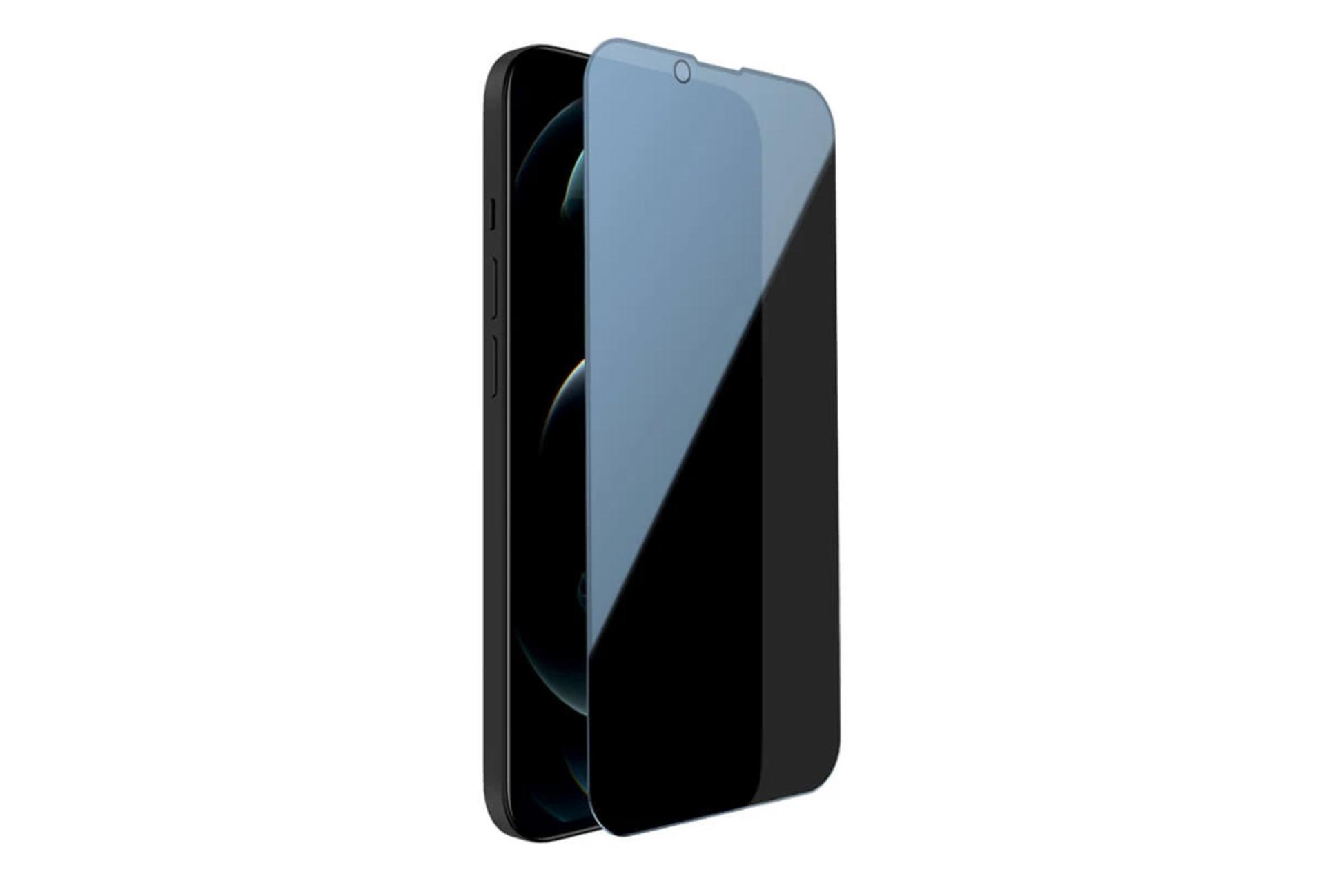 شفافیت محافظ صفحه نمایش گوشی بوف مدل Privacy-Pro مناسب اپل iPhone 13