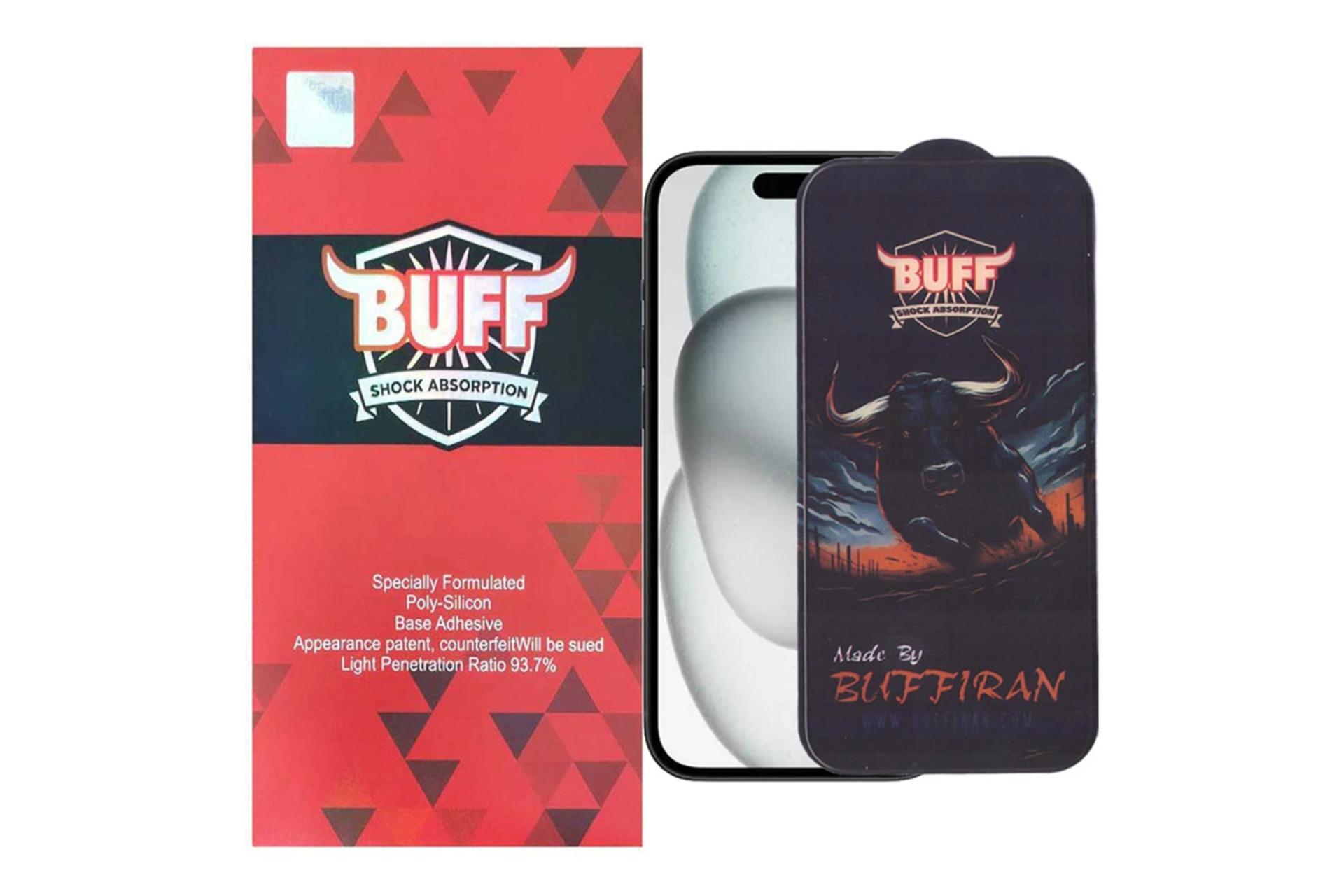 جعبه محافظ صفحه نمایش گوشی بوف مدل BullRun Buffer مناسب اپل iPhone 16 Pro