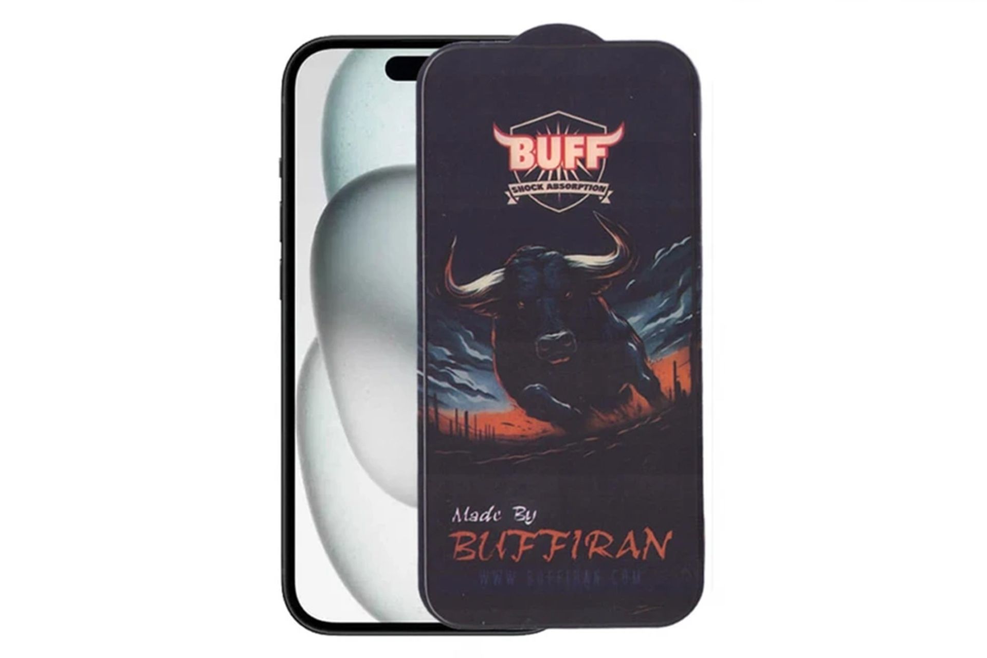 محافظ صفحه نمایش گوشی بوف مدل BullRun Buffer مناسب اپل iPhone 16 Pro