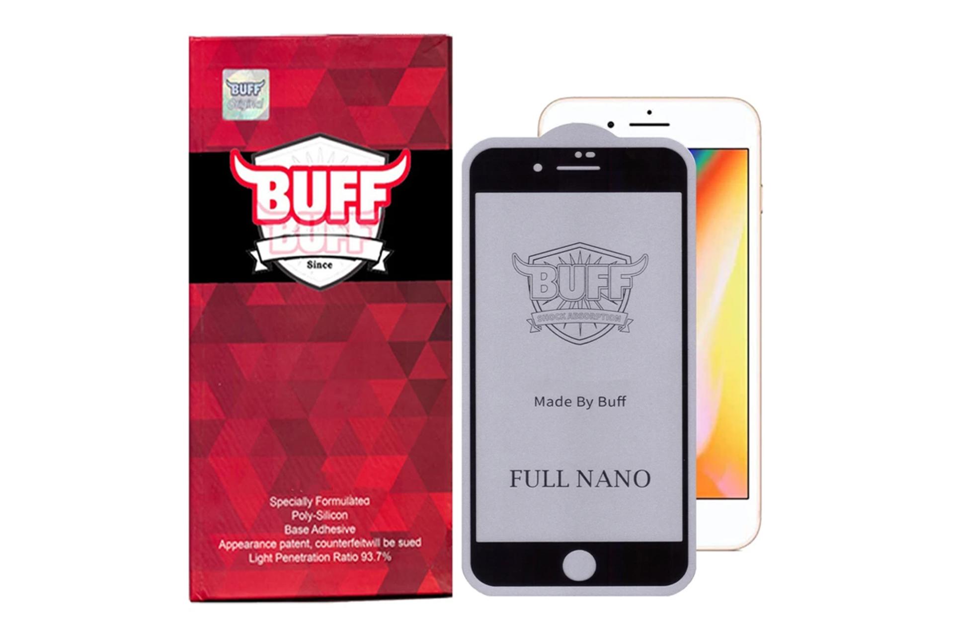 جعبه محافظ صفحه نمایش گوشی بوف مدل Full Nano مناسب اپل iPhone 8 Plus / 7 Plus