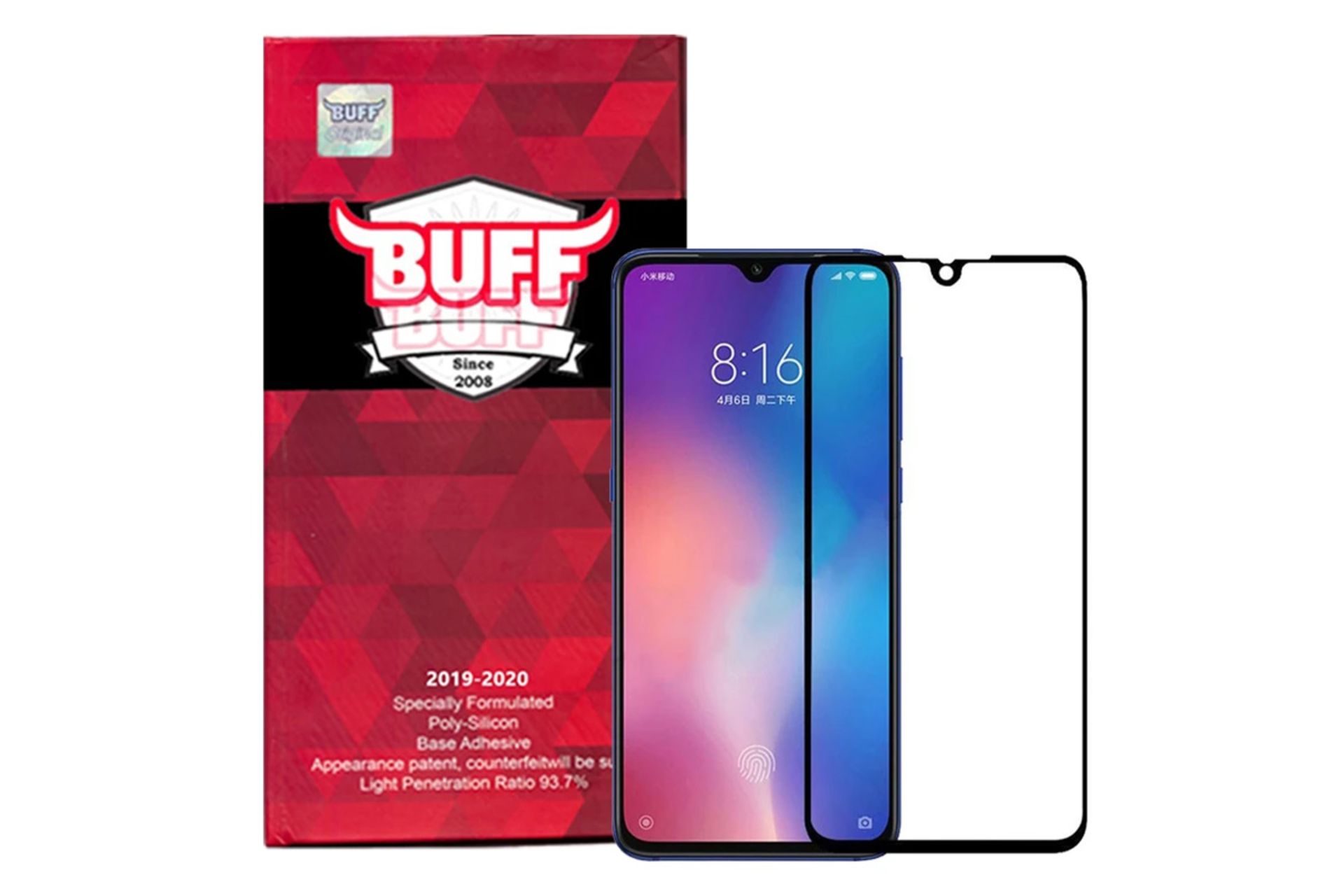 محافظ صفحه نمایش گوشی بوف مدل 5D F33 مناسب شیائومی Mi 9 SE