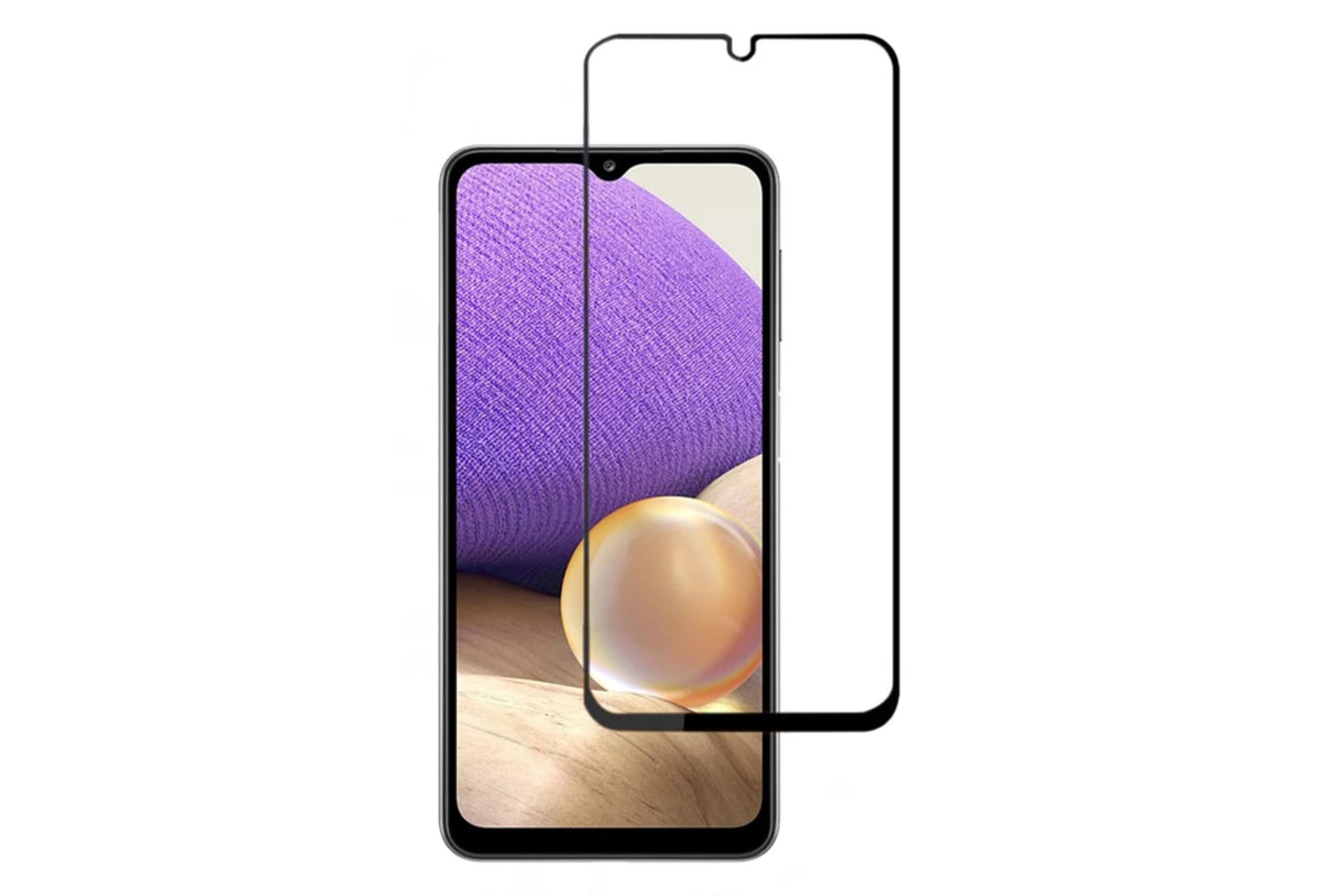 محافظ صفحه نمایش گوشی بوف مدل 5D F33 مناسب سامسونگ Galaxy A32 4G